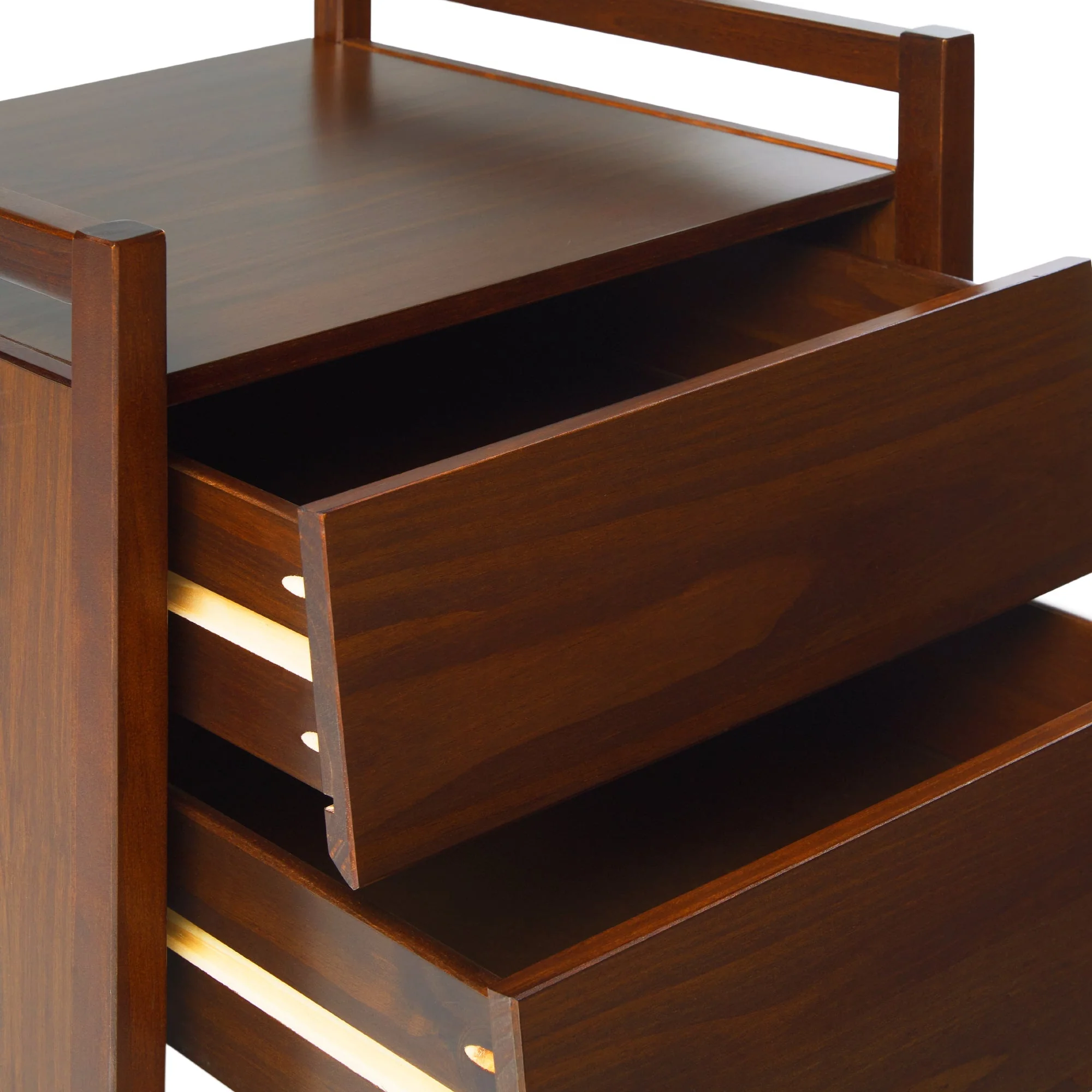 Oswald Mid-Century Modern 2-Drawer Wood Nightstand - Image 15