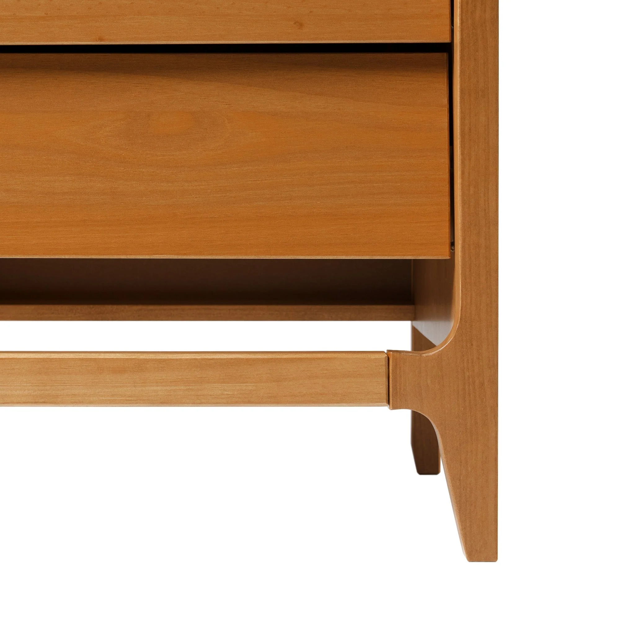 Oswald Mid-Century Modern 2-Drawer Wood Nightstand - Image 9