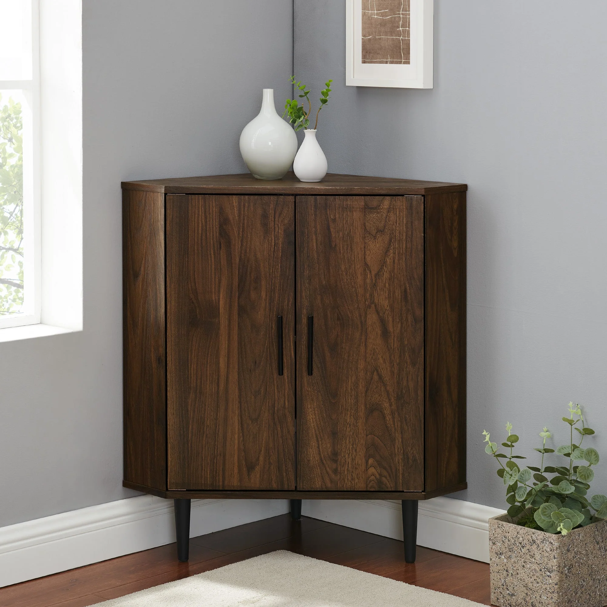 Nora 30" 2- Door Corner Accent Cabinet - Image 3