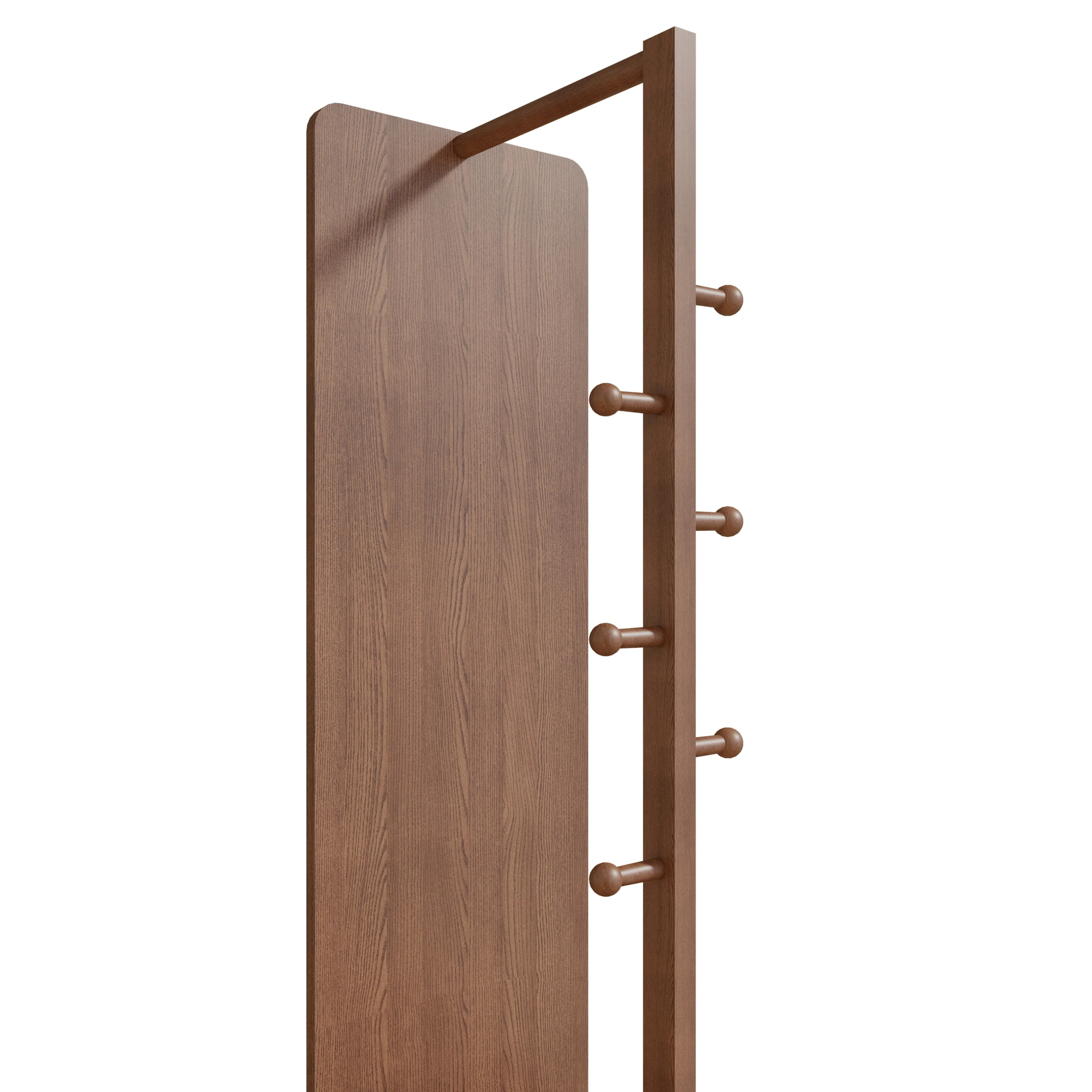 Walker Edison | 360° Rotating 66'x14' Multifunctional Full Length Mirror with Storage - Image 18