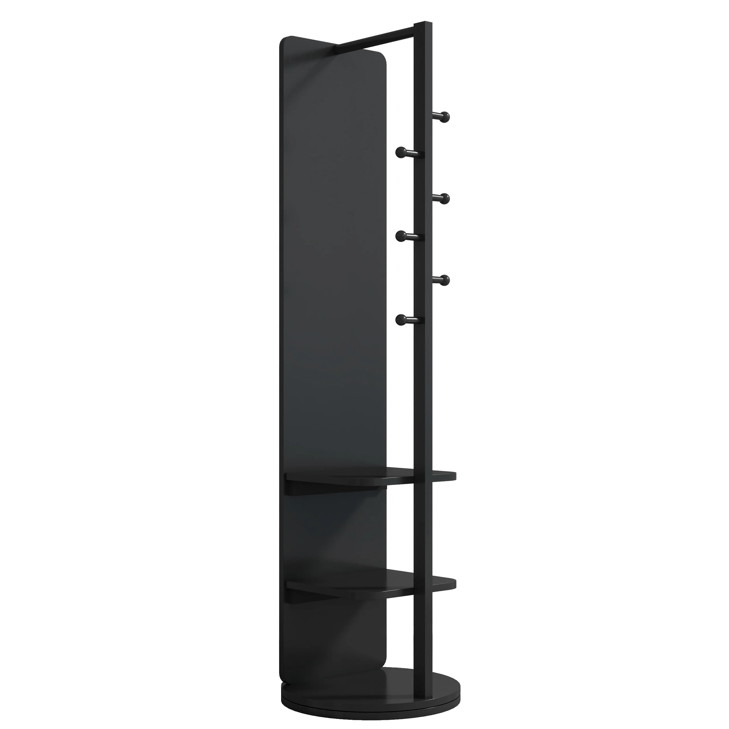 360° Rotating 69'x16' Multifunctional Full Length Mirror with Storage - Image 26
