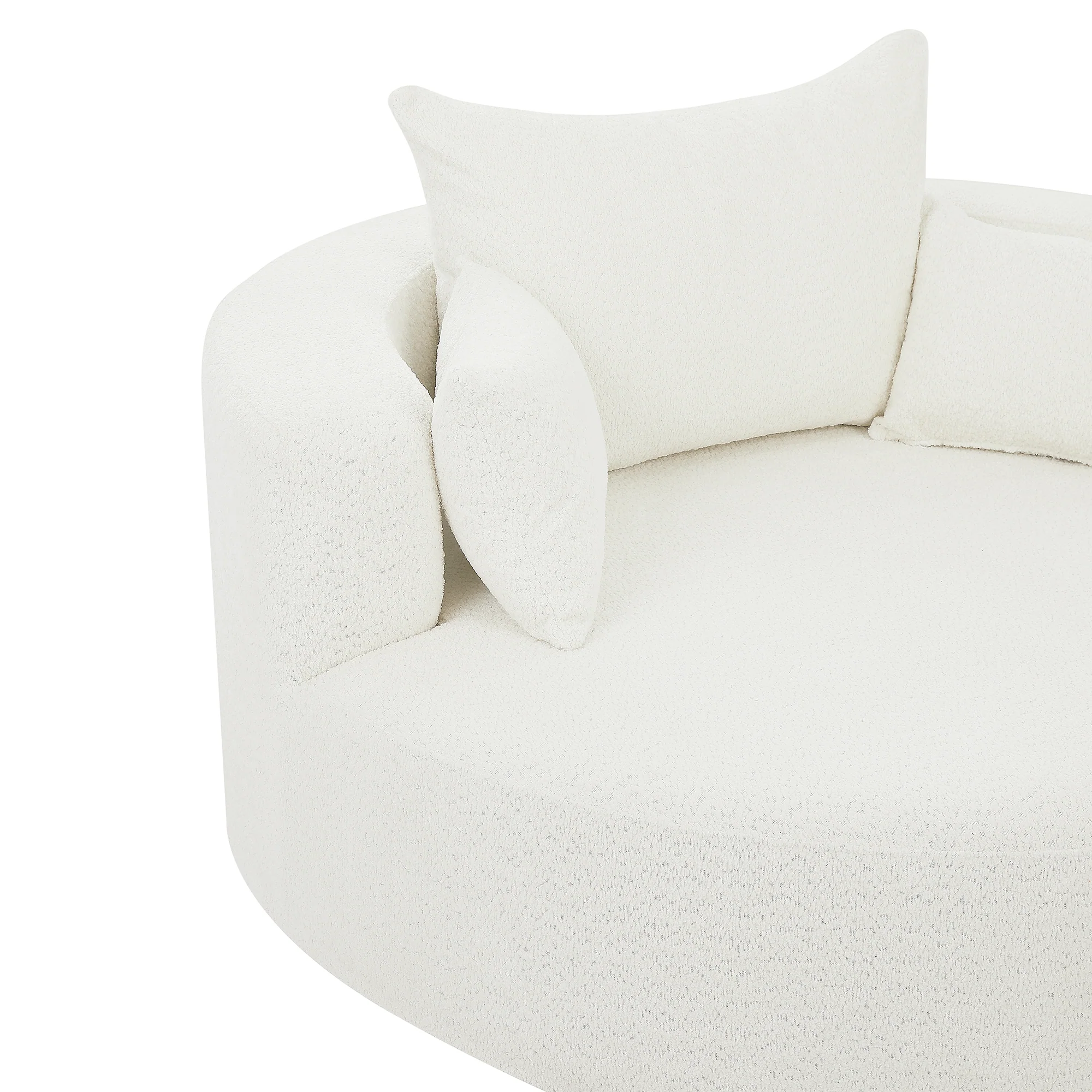 Walker Edison | 360° Swivel Accent Round Sofa Chair with Pillows - Image 20