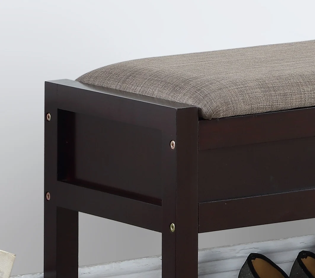 Walker Edison | Entryway Seating Bench with Shoe Storage - Image 4