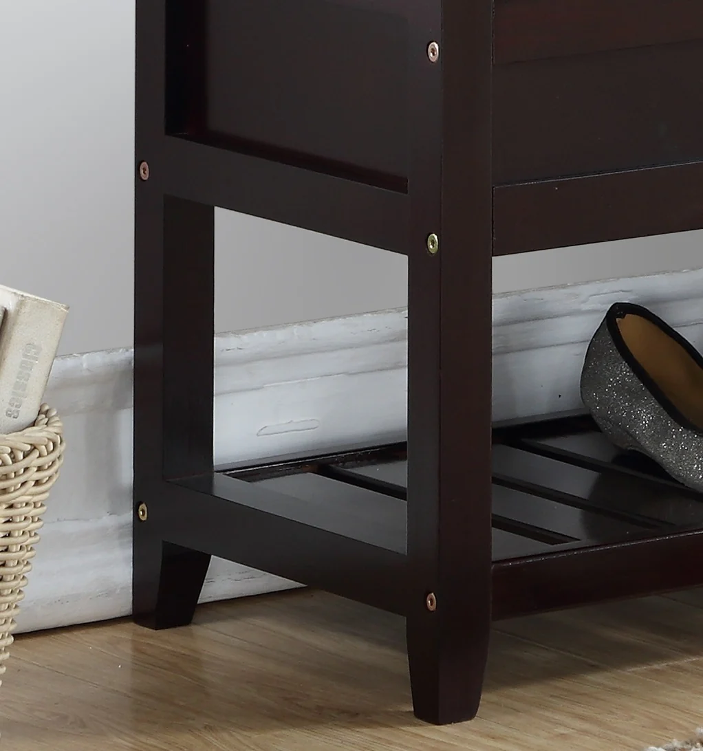 Walker Edison | Entryway Seating Bench with Shoe Storage - Image 5