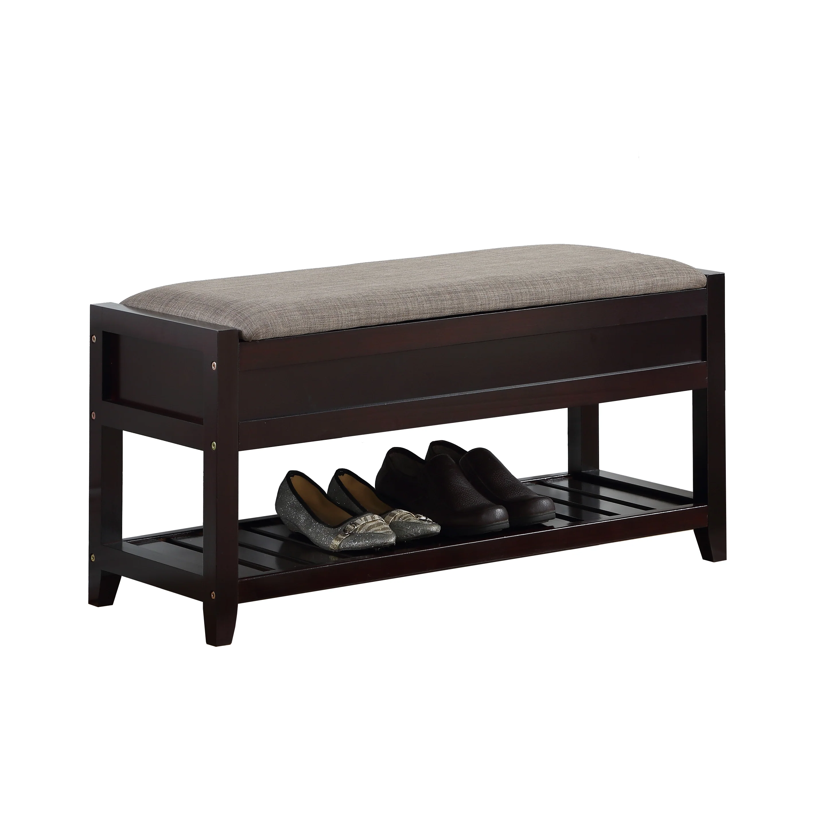 Walker Edison | Entryway Seating Bench with Shoe Storage - Image 6