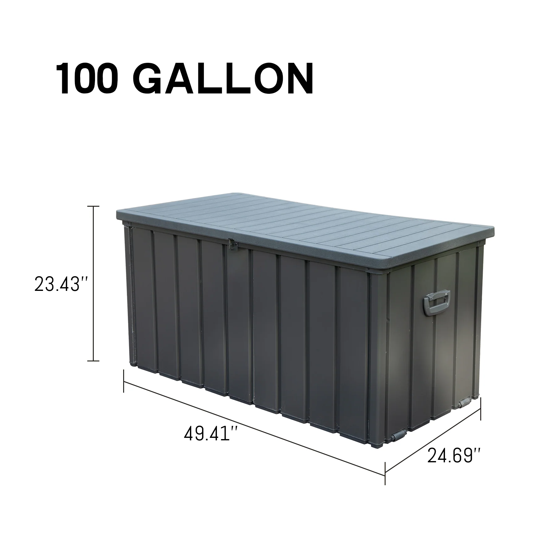 Walker Edison | Outdoor Waterproof Storage Deck Bin - Image 3
