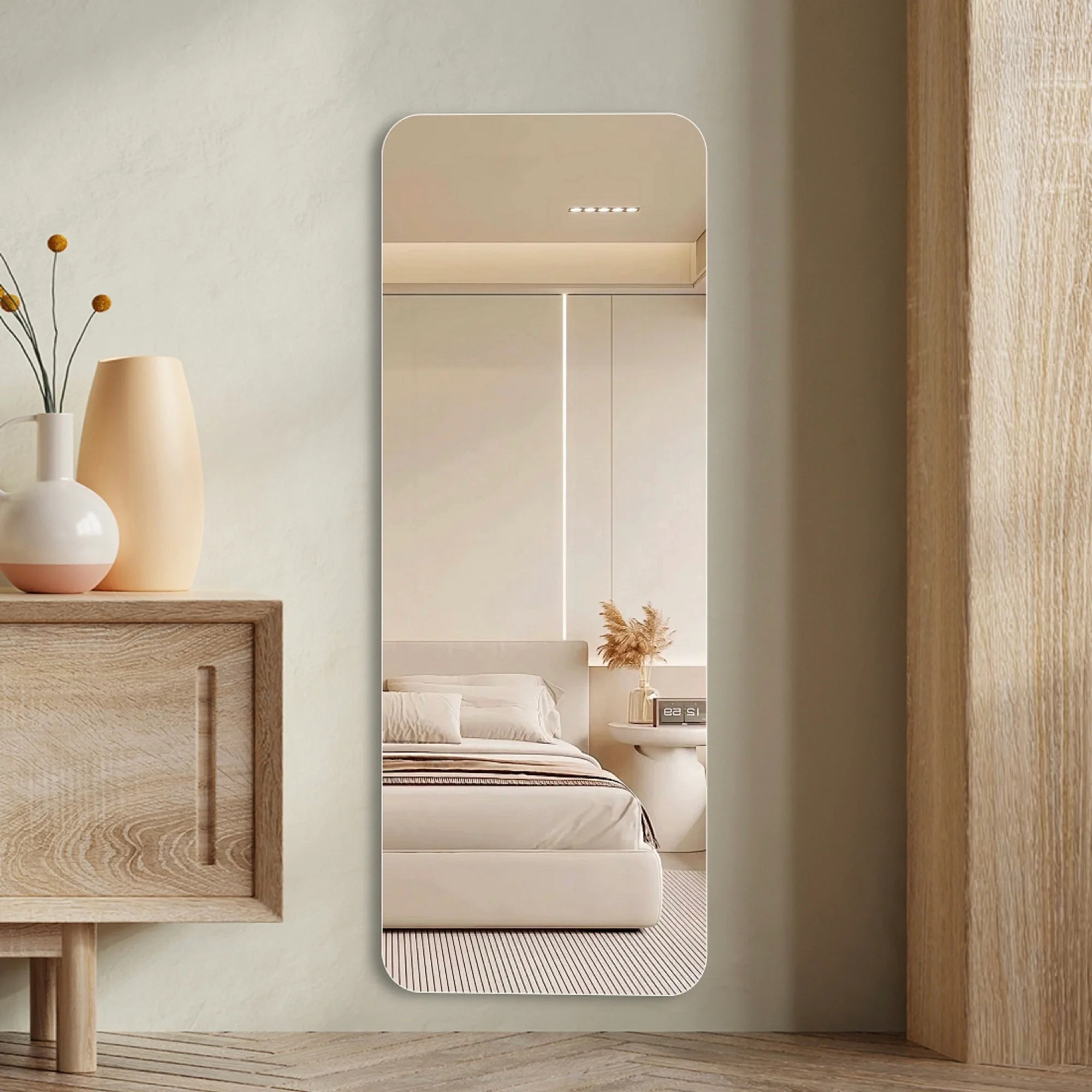 Walker Edison | 56 X 15in Wall-Mounted Mirror