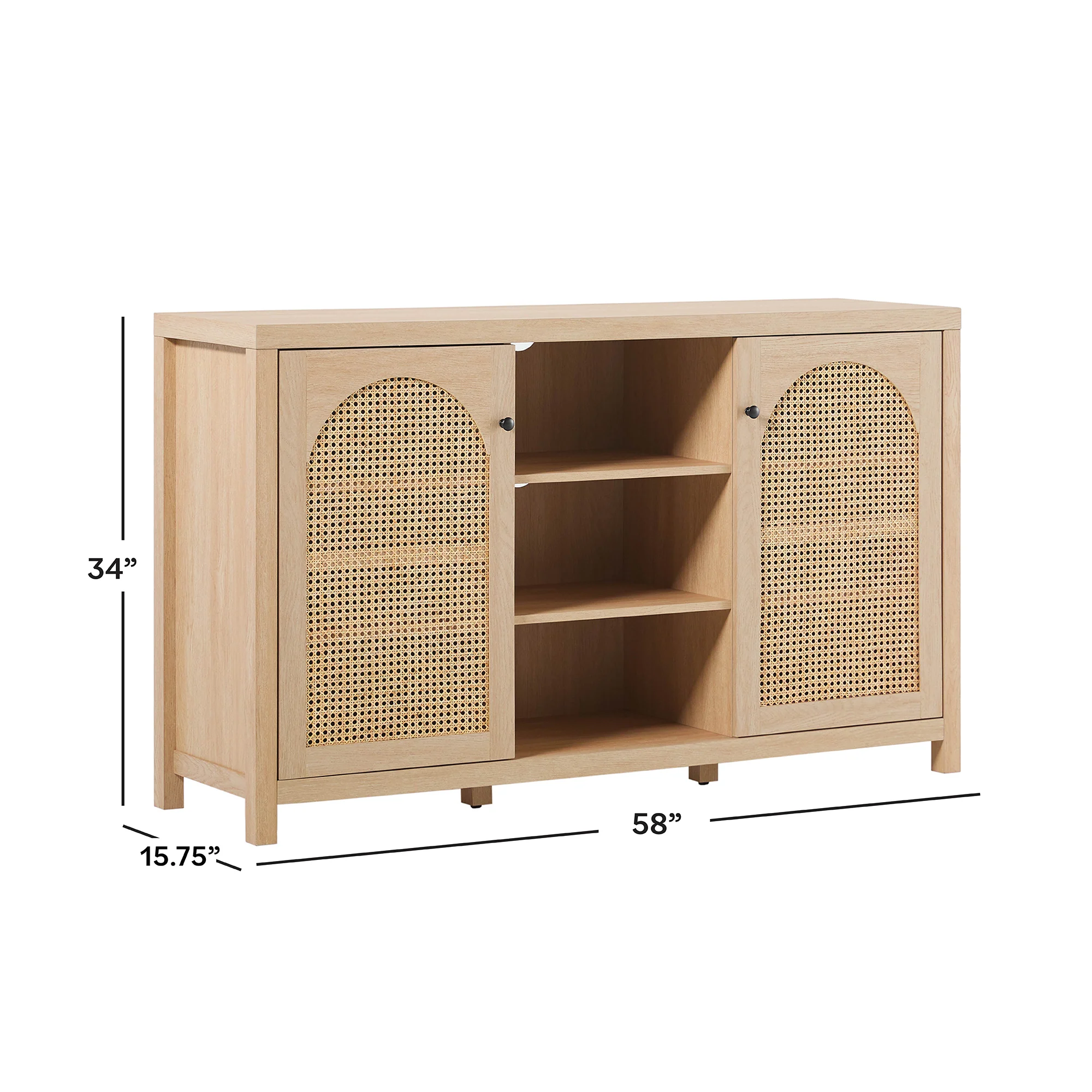 Sasha 58" Rattan Sideboard TV Stand - Image 19