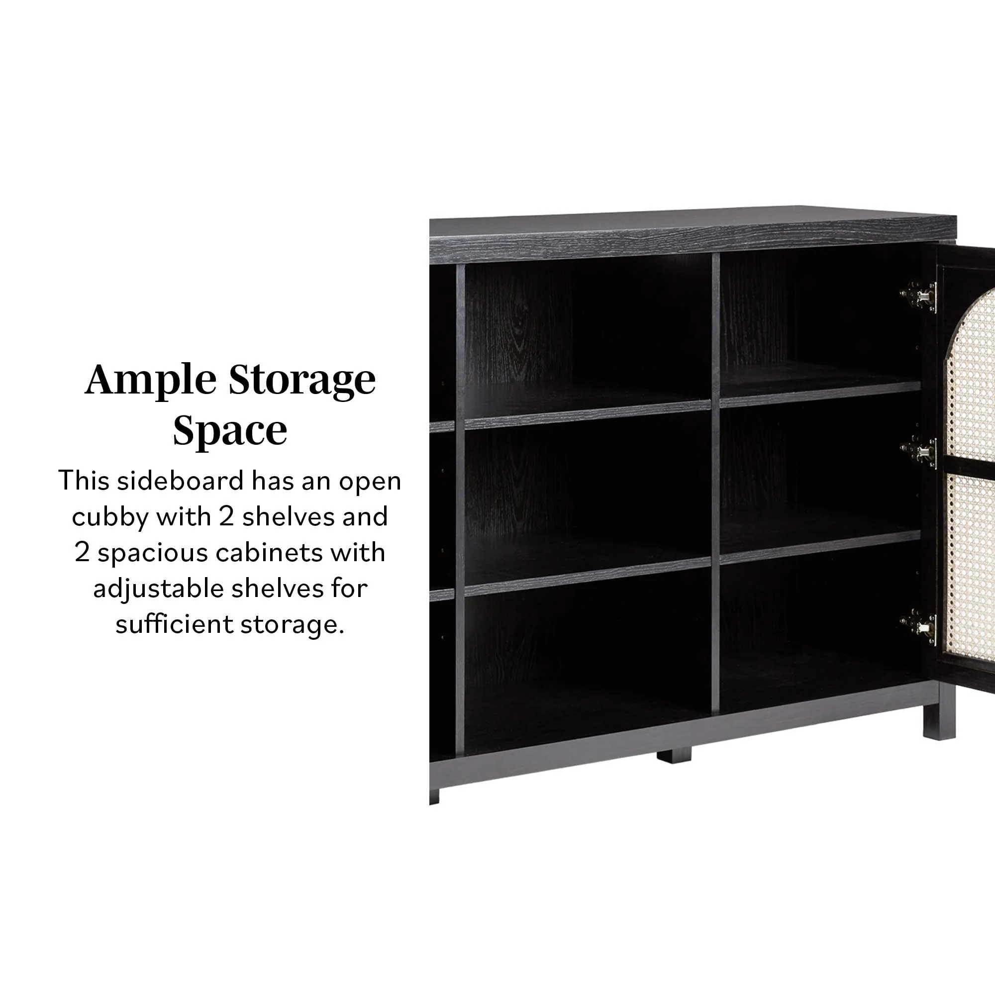 Sasha 58" Rattan Sideboard TV Stand - Image 4