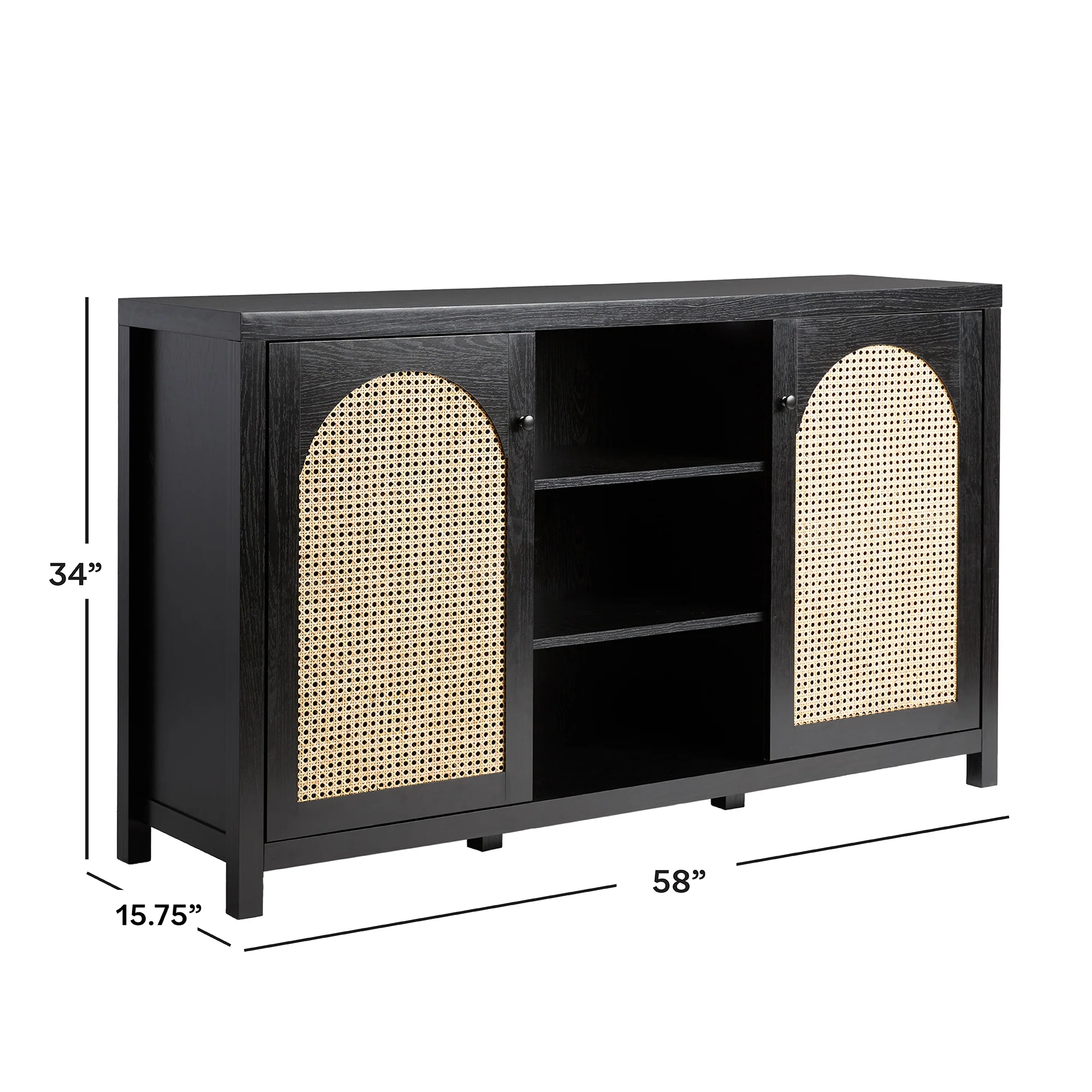 Sasha 58" Rattan Sideboard TV Stand - Image 6