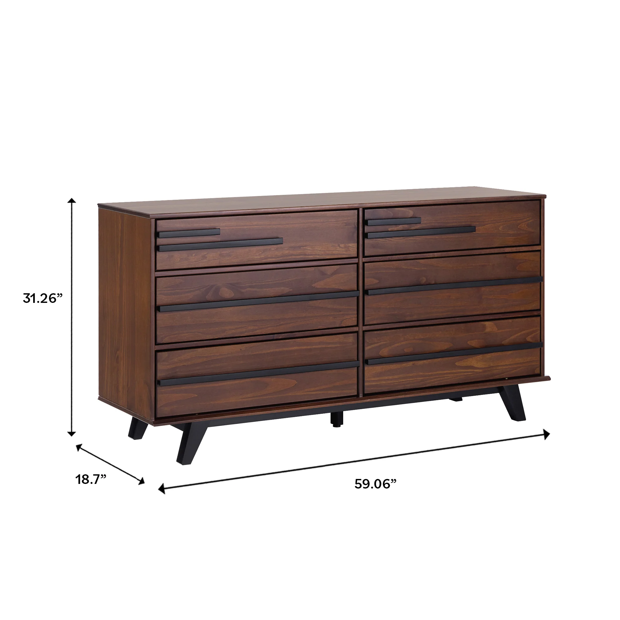 Rebecca 6-Drawer Solid Wood Modern Dresser - Image 8