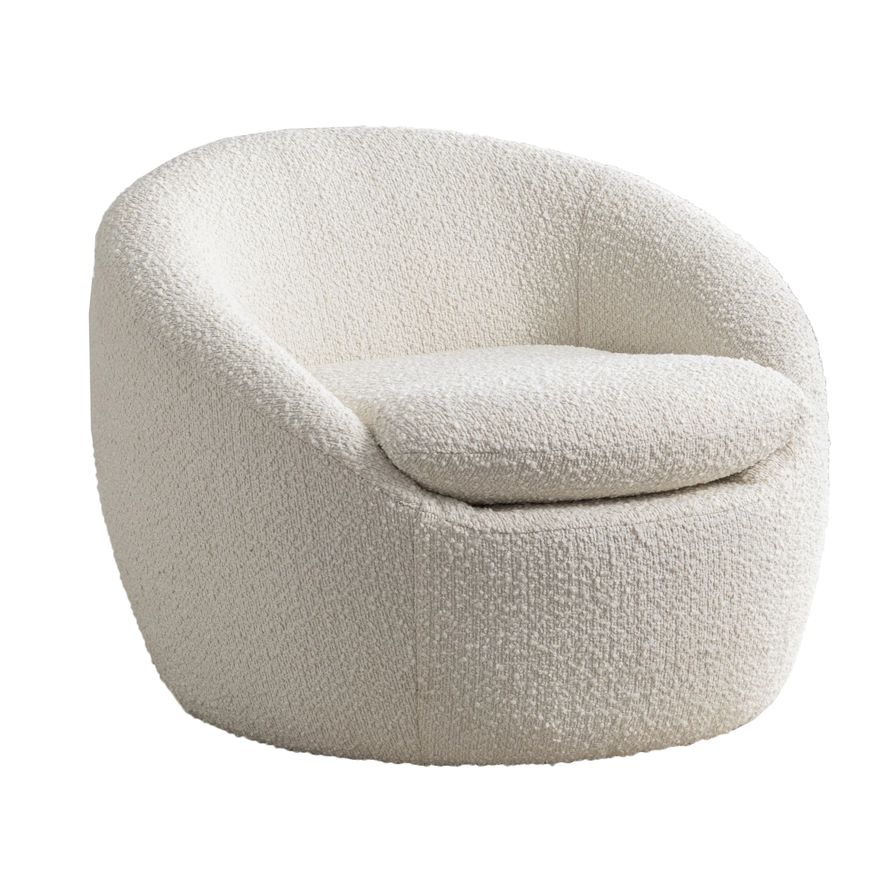 Walker Edison | Boucle Swivel Chair - Image 11