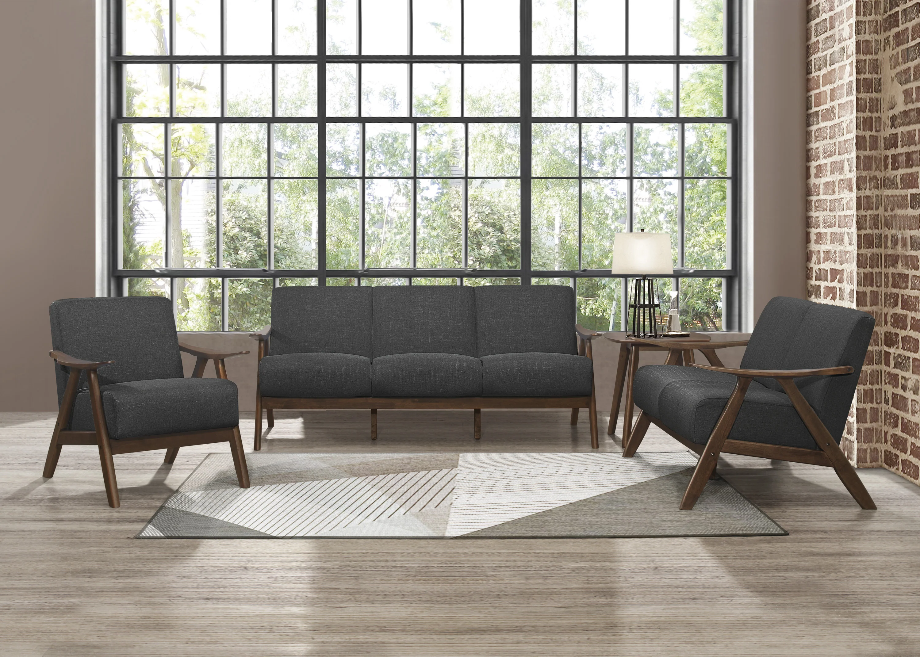 Walker Edison | Elevated Traditional Upholstered Accent Chair - Image 4