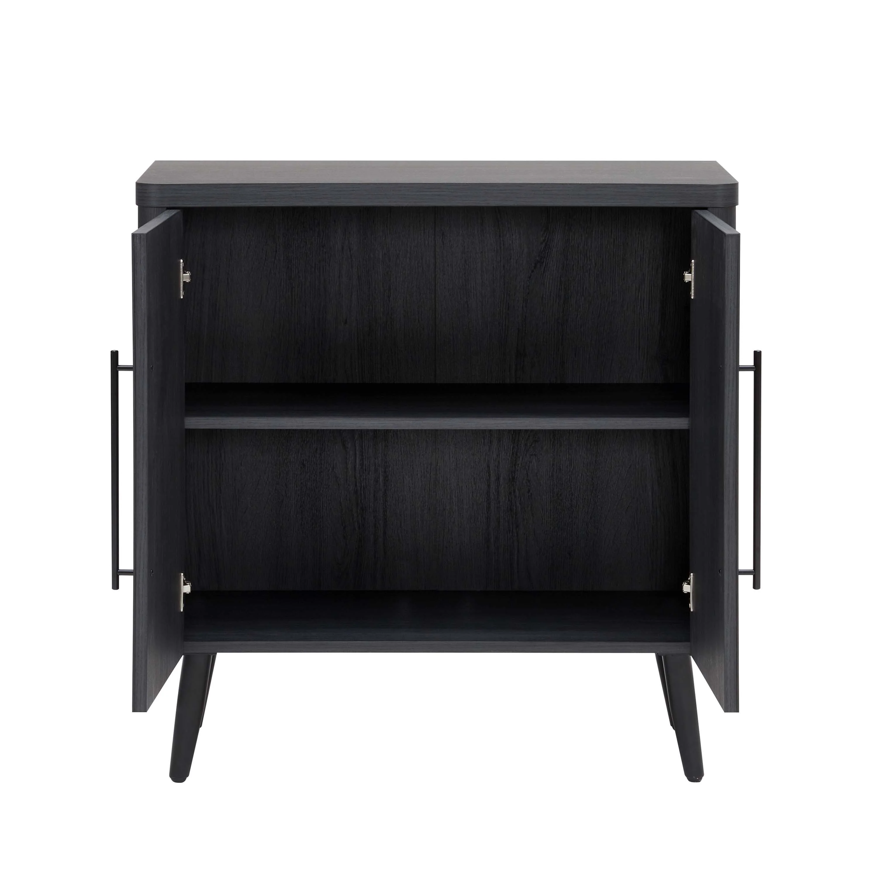 Jodie 31' Fluted Accent Cabinet in Charcoal Gray - Image 10