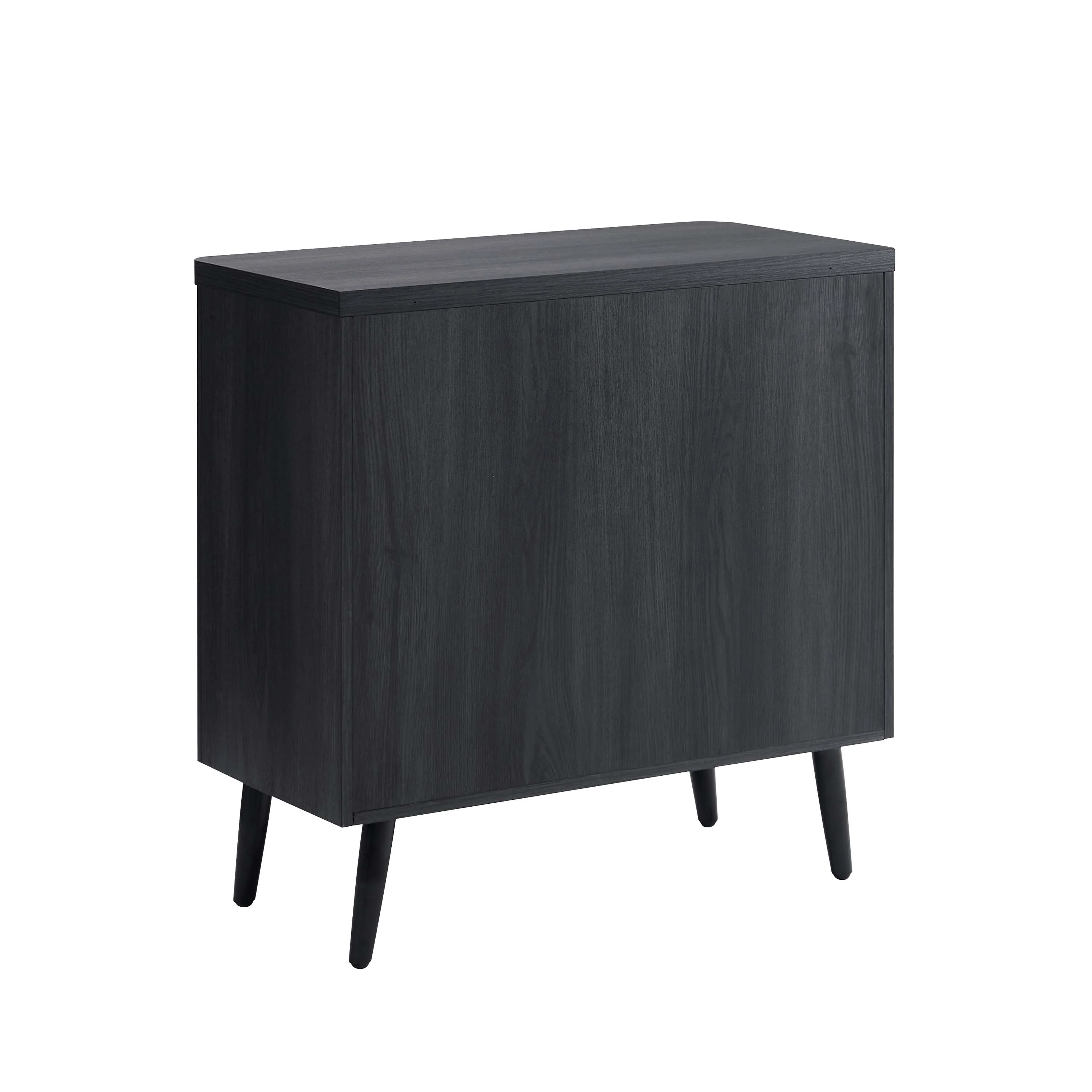 Jodie 31' Fluted Accent Cabinet in Charcoal Gray - Image 7