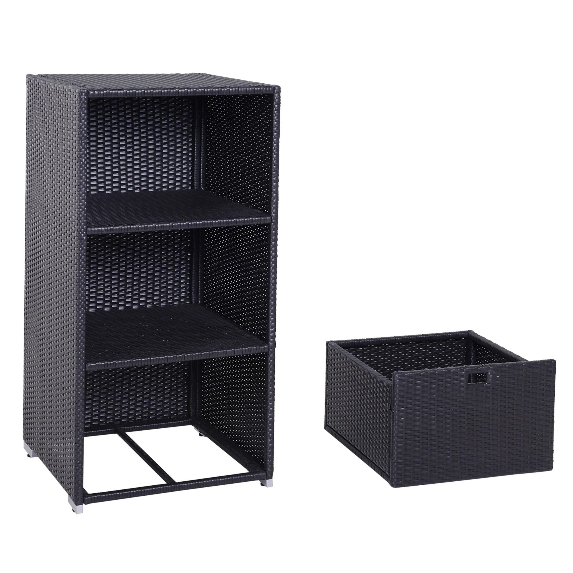 Walker Edison | Outdoor Waterproof Valet Pool Towel Storage Rack - Image 7