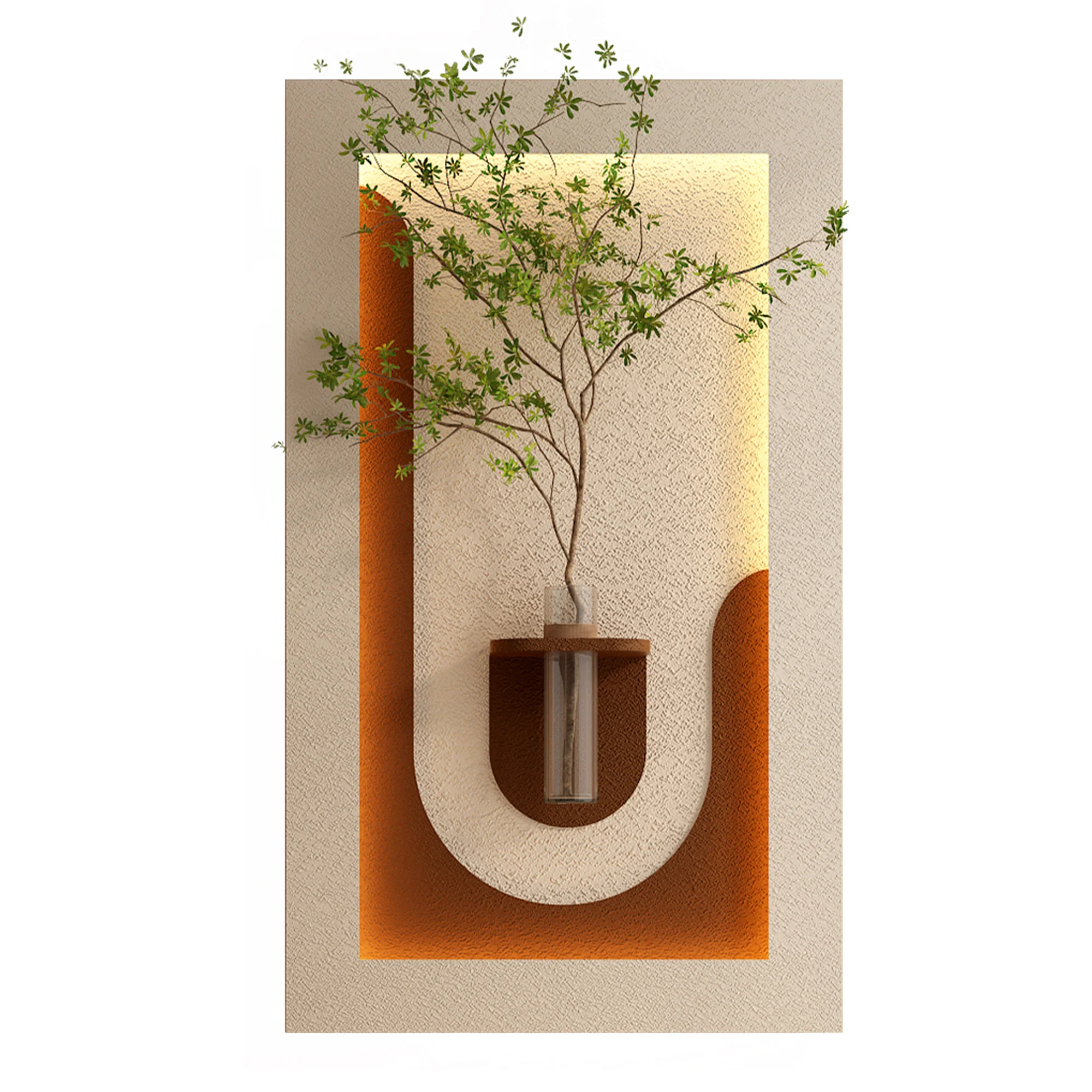 Adjustable 3-Color LED Sandstone Wall Decor - Image 11