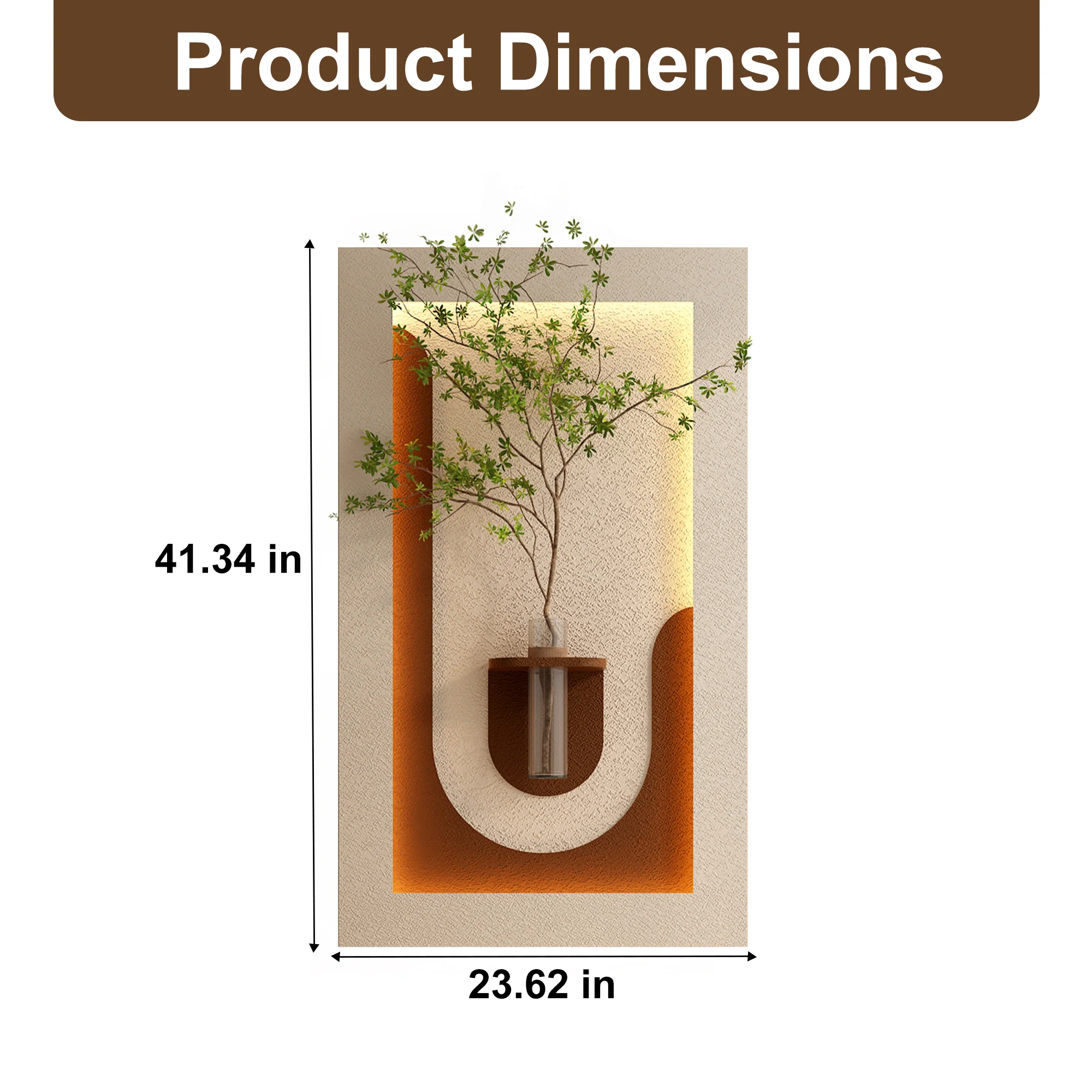 Adjustable 3-Color LED Sandstone Wall Decor - Image 14