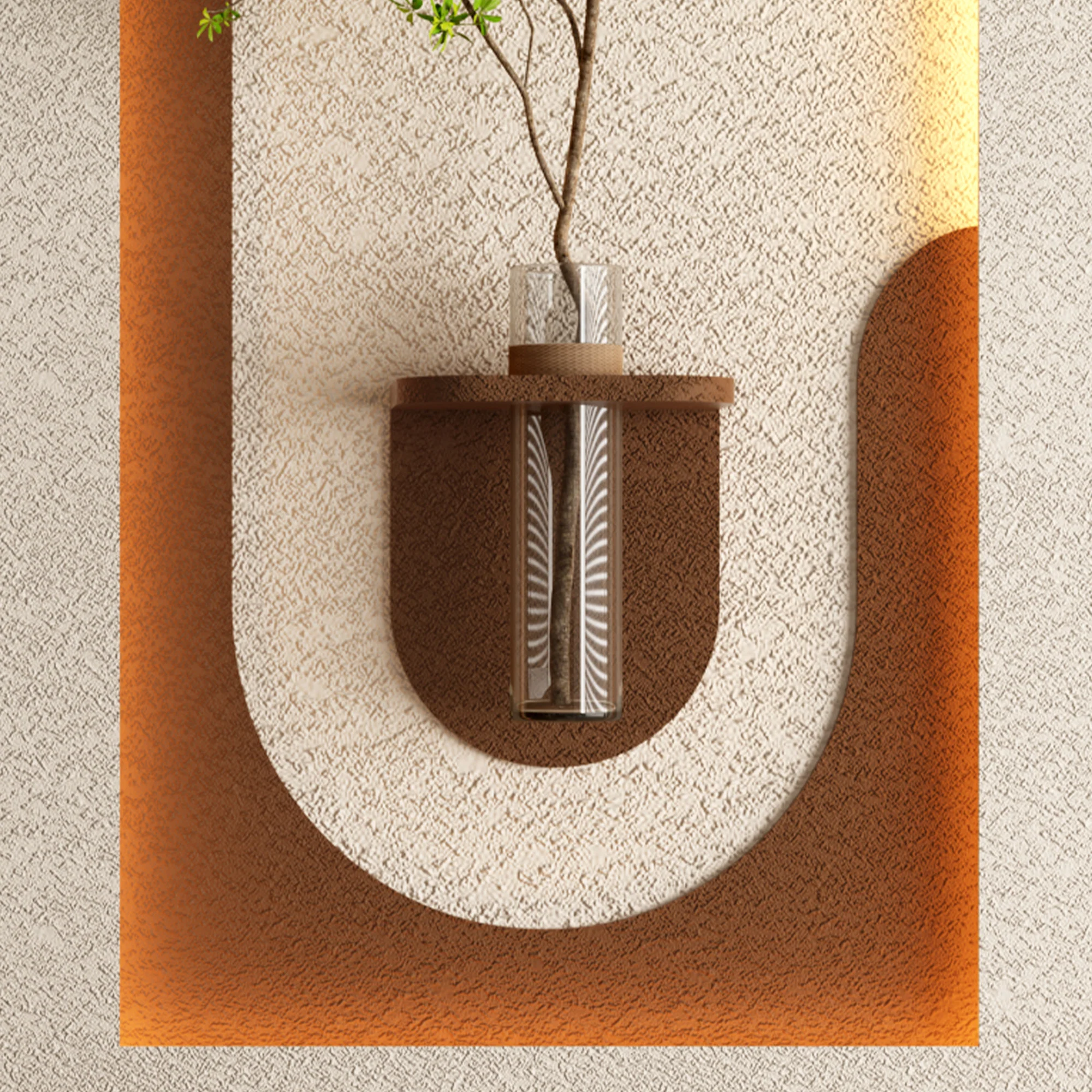 Adjustable 3-Color LED Sandstone Wall Decor - Image 4