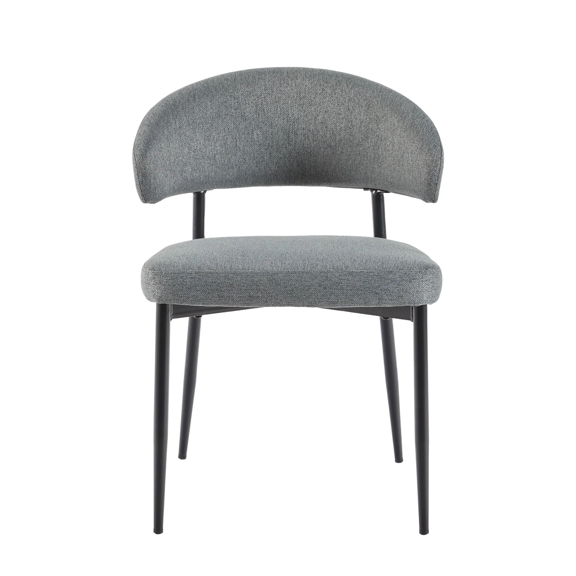 Alexis Modern Upholstered Curved Dining Chair, set of 2 - Image 10