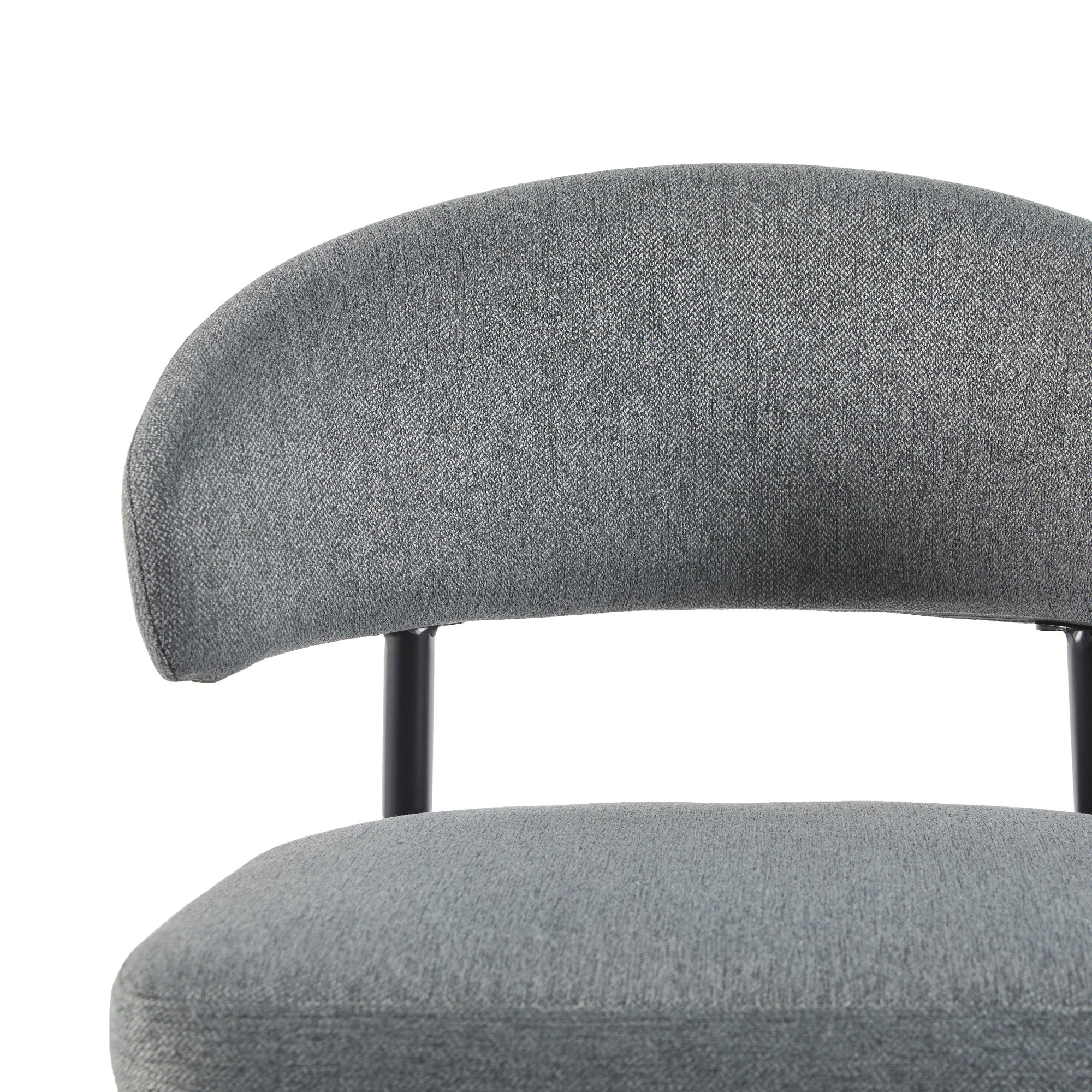 Alexis Modern Upholstered Curved Dining Chair, set of 2 - Image 13