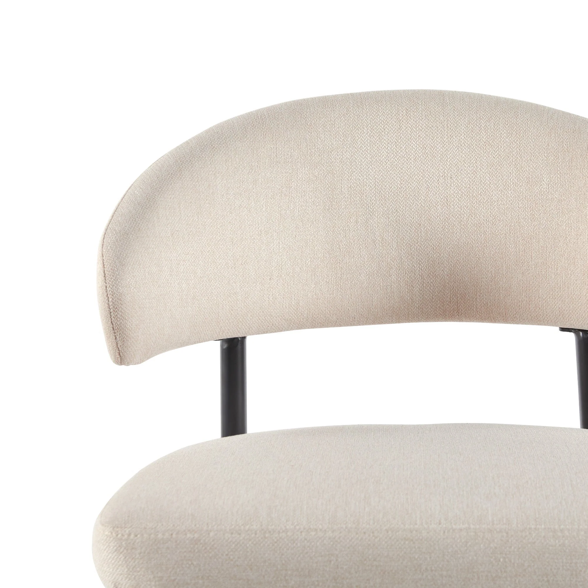 Alexis Modern Upholstered Curved Dining Chair, set of 2 - Image 19