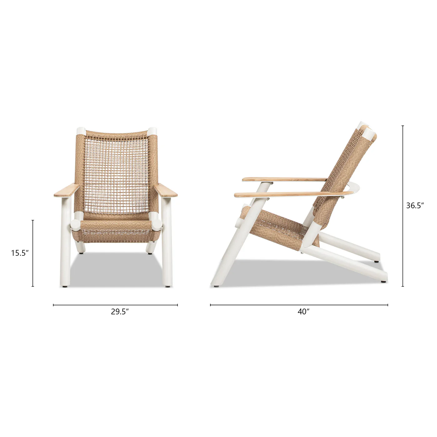 All Weather Wicker Atlas Adirondack Outdoor Lounge Chair - Image 10