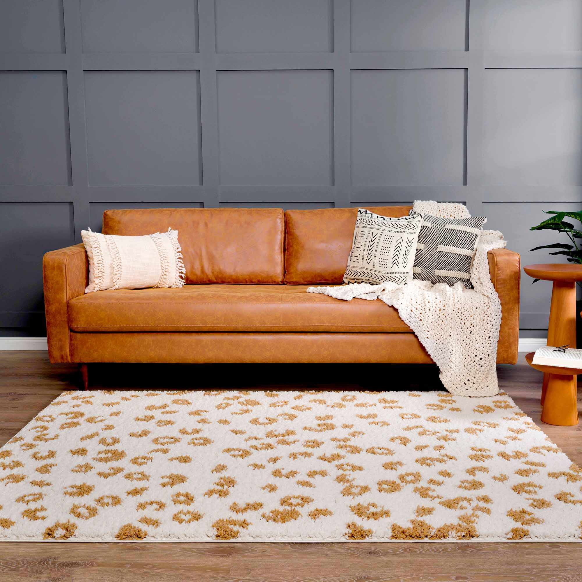 Boutique Rugs - Altin Leopard Print White Area Rug - Image 12