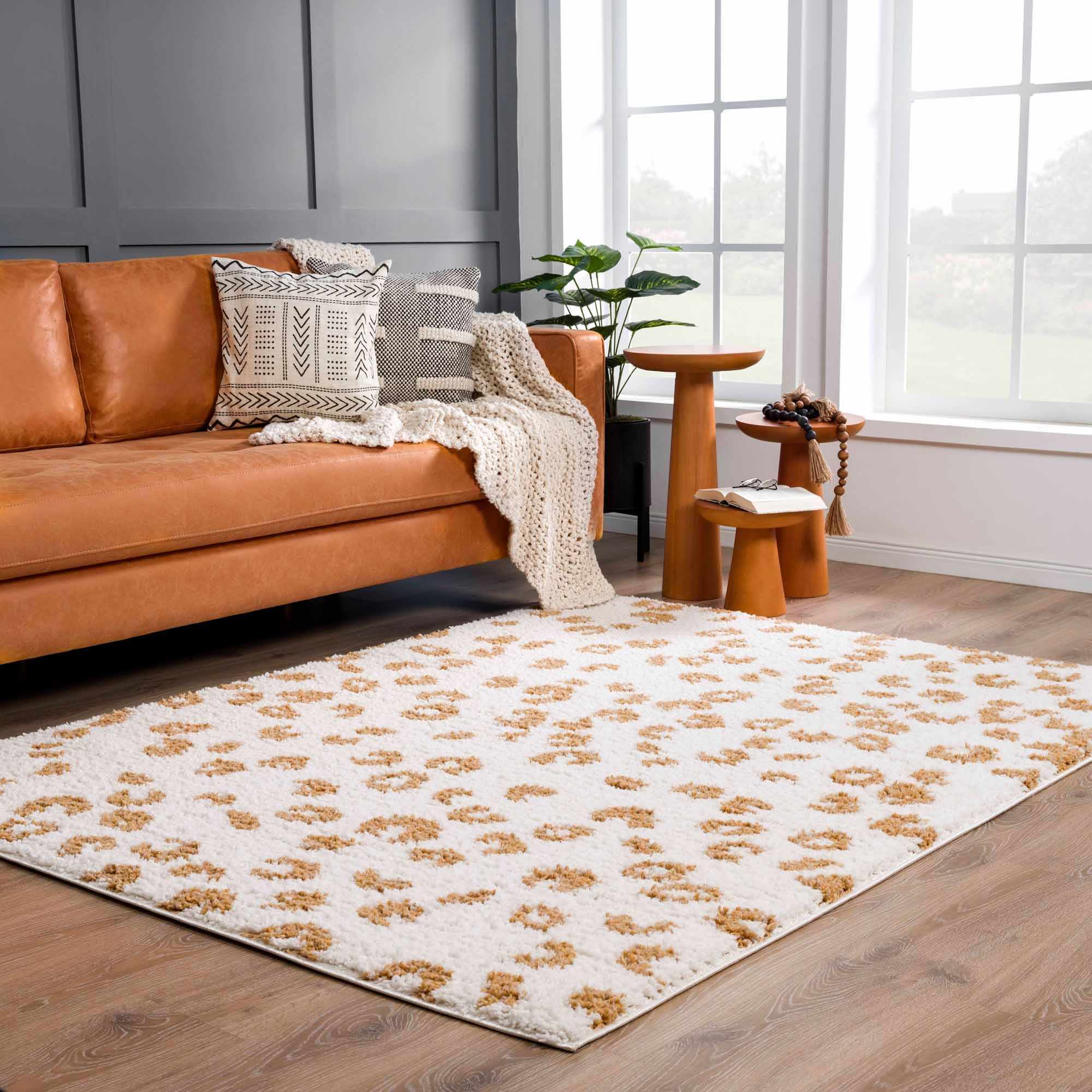 Boutique Rugs - Altin Leopard Print White Area Rug - Image 13