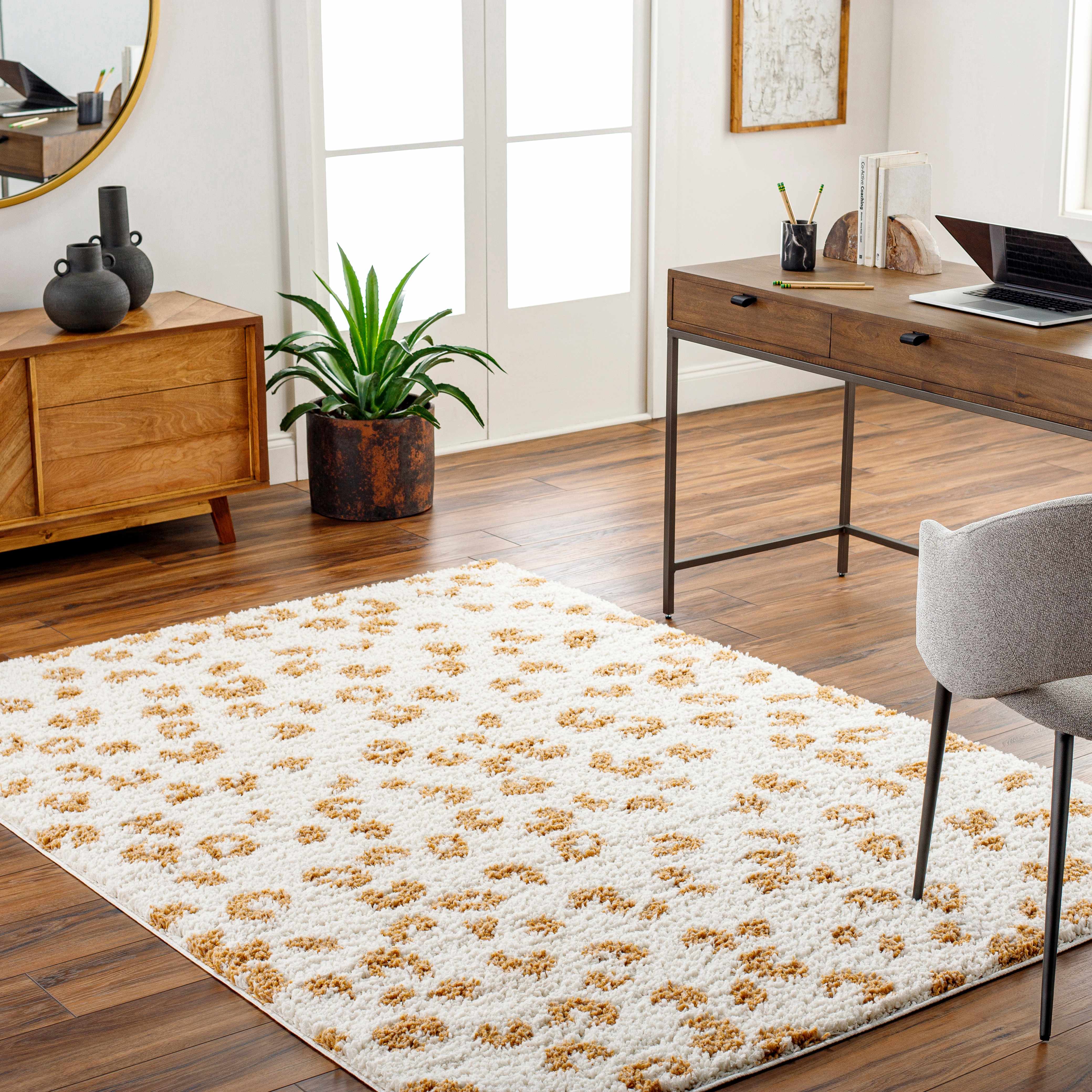 Boutique Rugs - Altin Leopard Print White Area Rug - Image 19