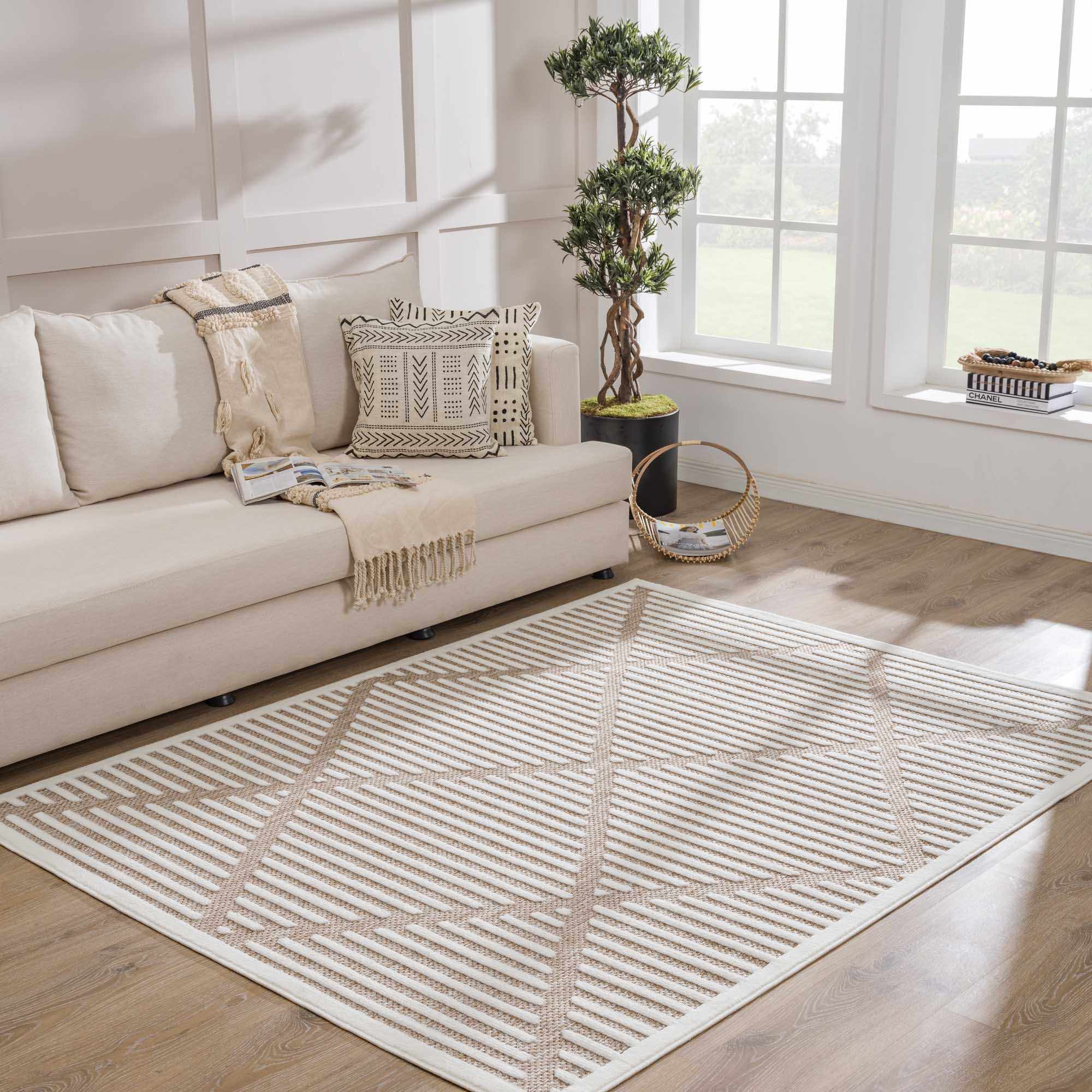 Anah Cream Outdoor Rug - Image 3