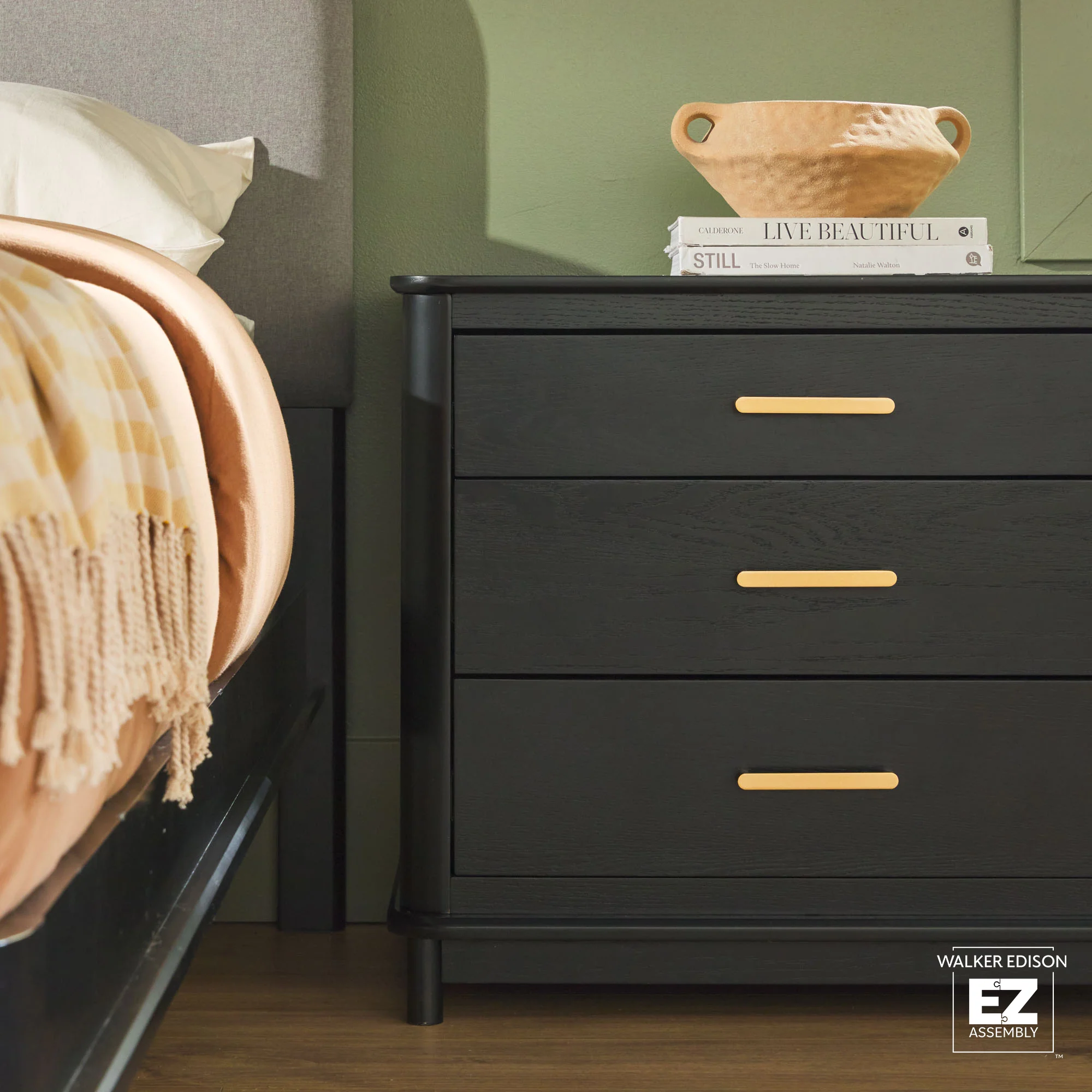 Annette Contemporary 3-Drawer Wood Nightstand - Image 19
