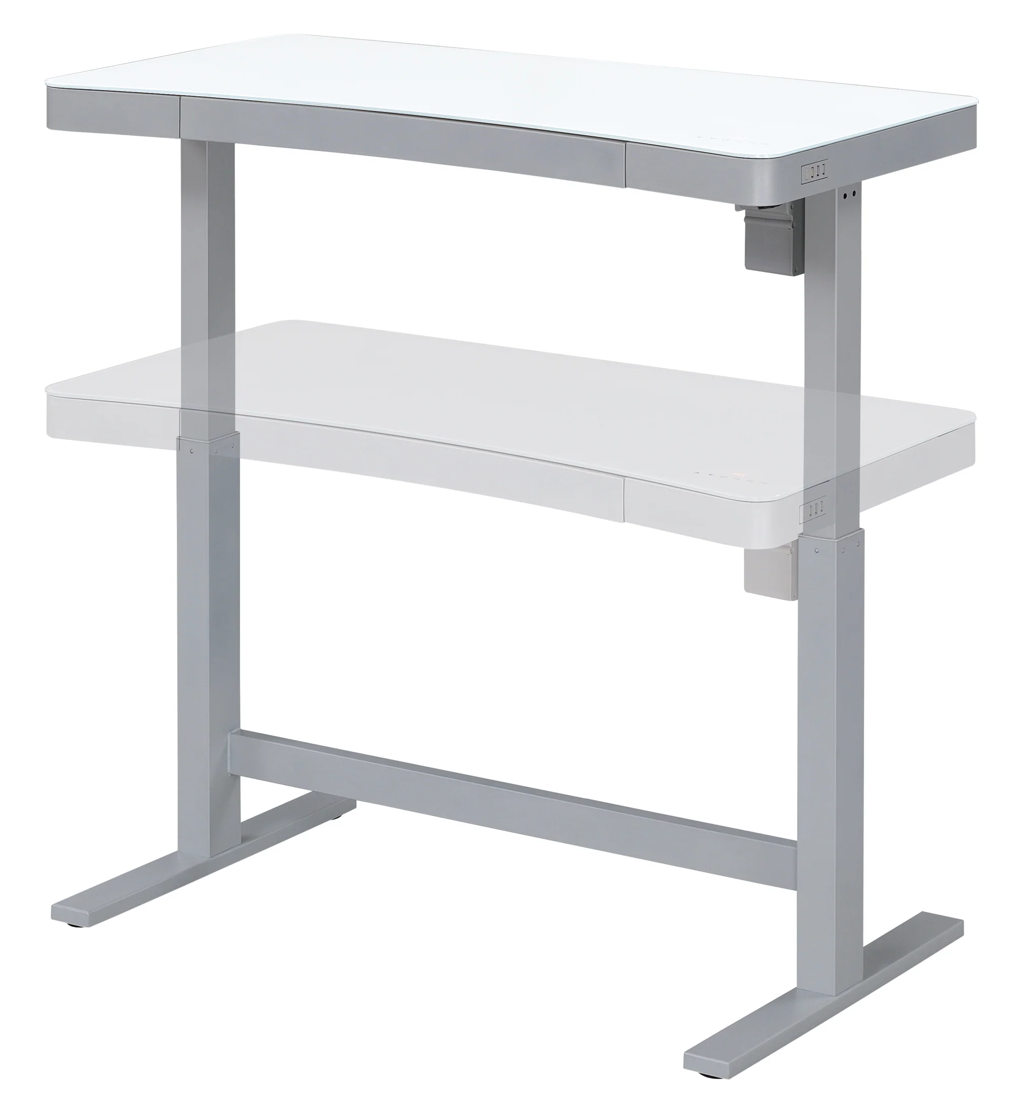 Ashford™ Adjustable Height Sit‑Stand Desk with USB Ports and Storage - Image 5