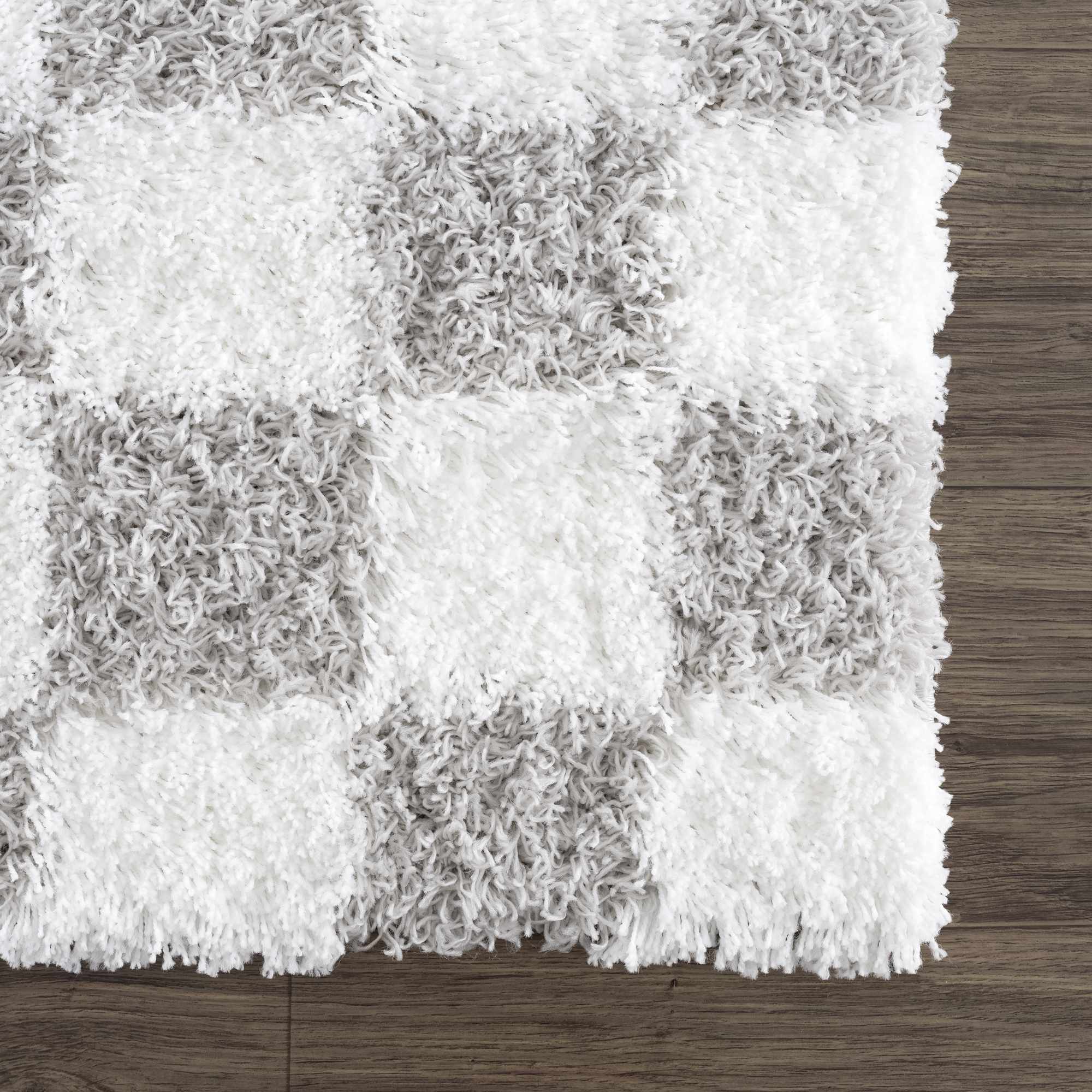 Boutique Rugs - Atira Gray Checkered Area Rug - Image 9