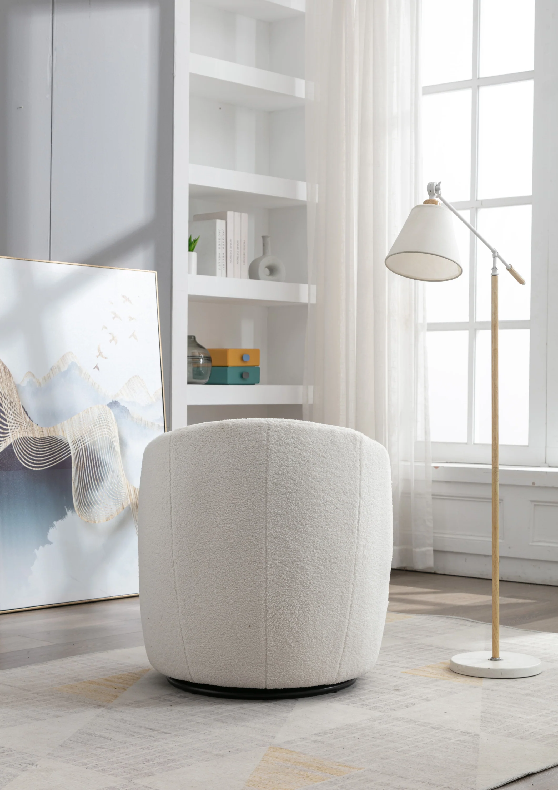 Walker Edison | Teddy Swivel Barrel Accent Armchair Chair - Image 20