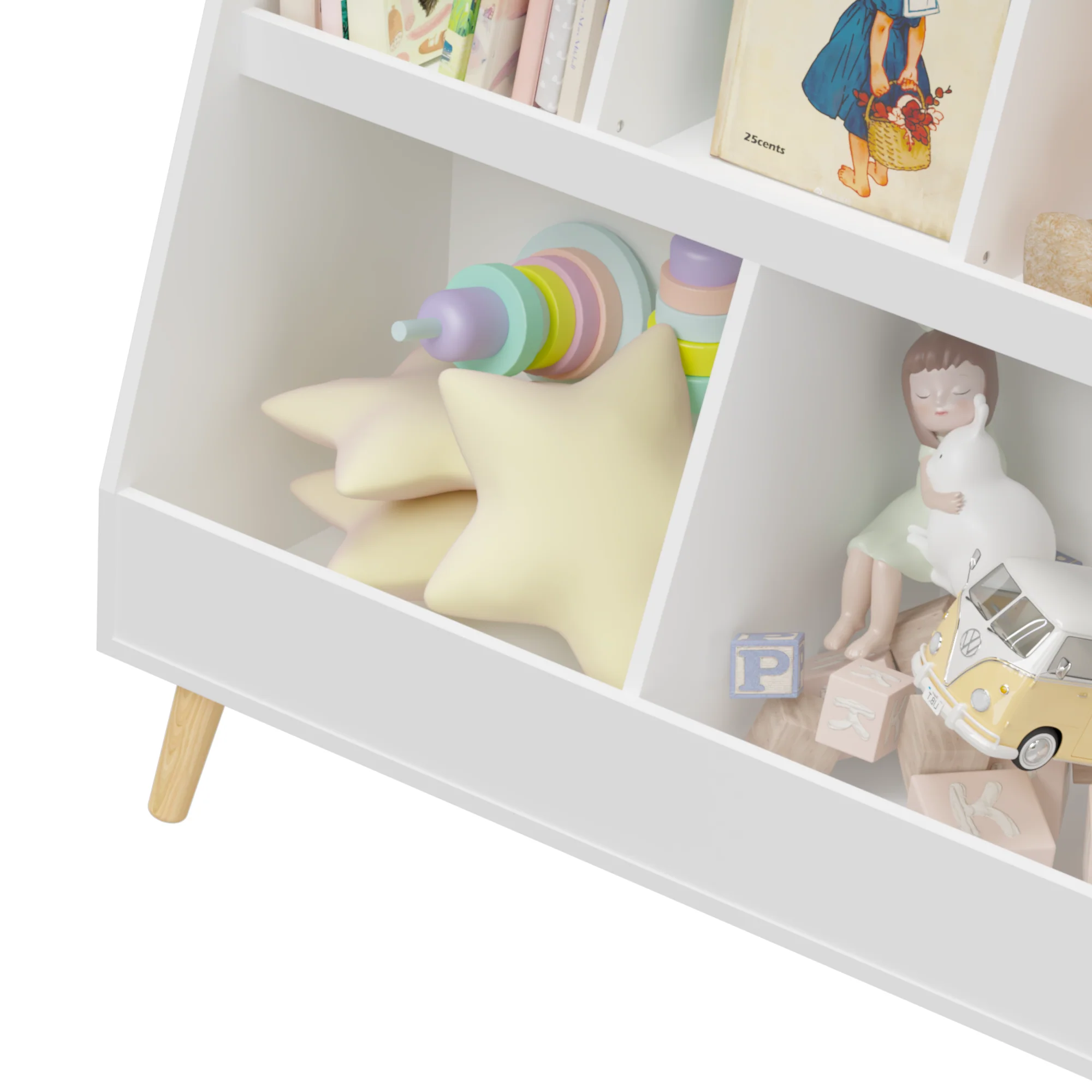 Walker Edison | Kids Bookcase and Toy Organizer - Image 11
