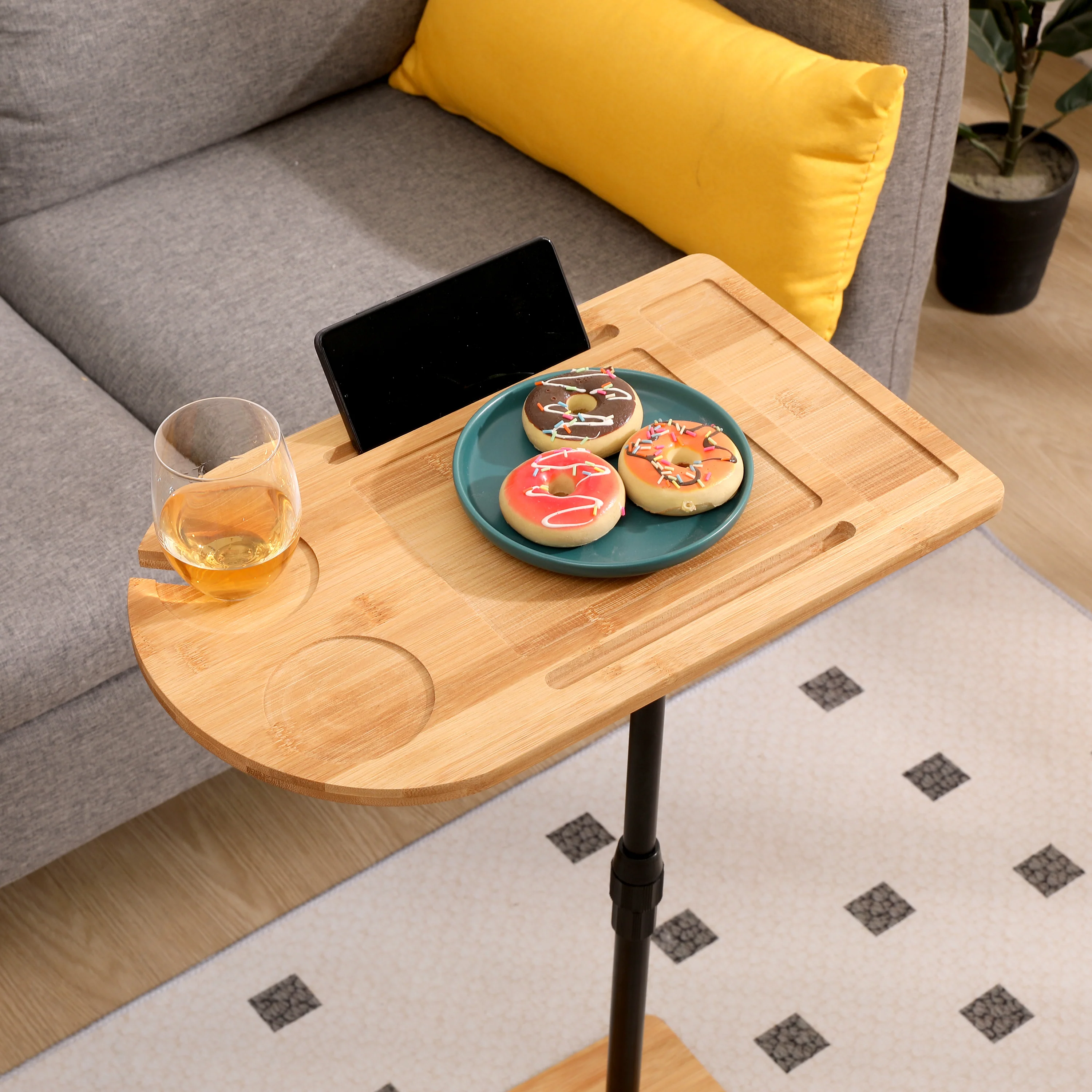 Walker Edison | Bamboo Sofa Table Tray - Image 13