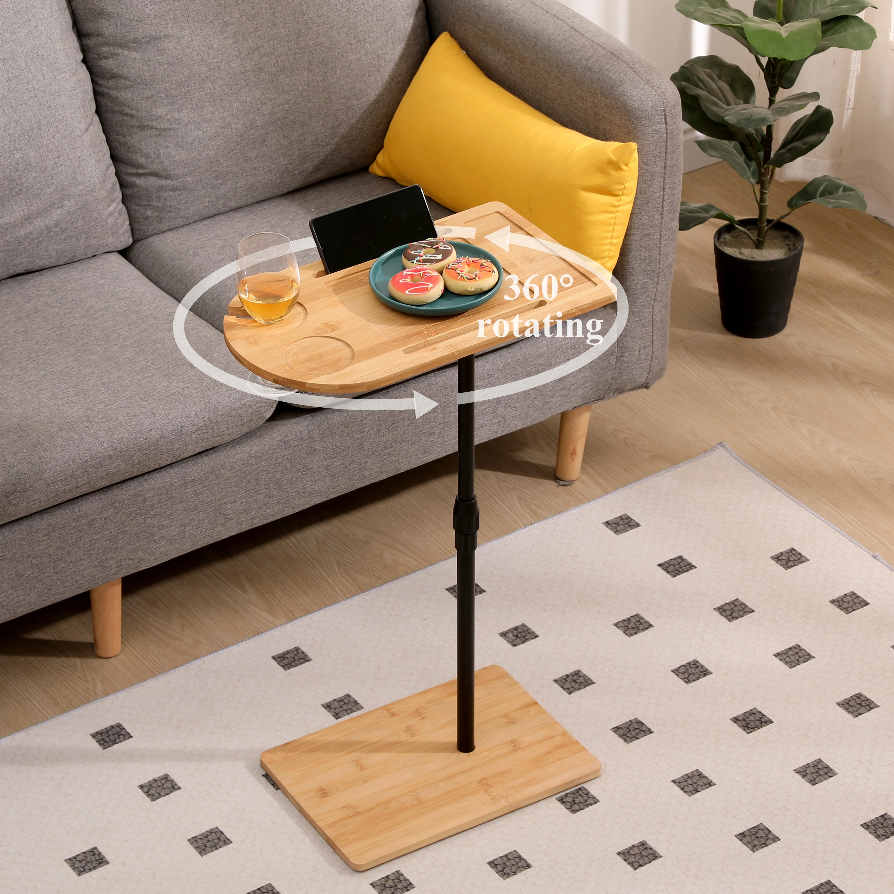 Walker Edison | Bamboo Sofa Table Tray - Image 2