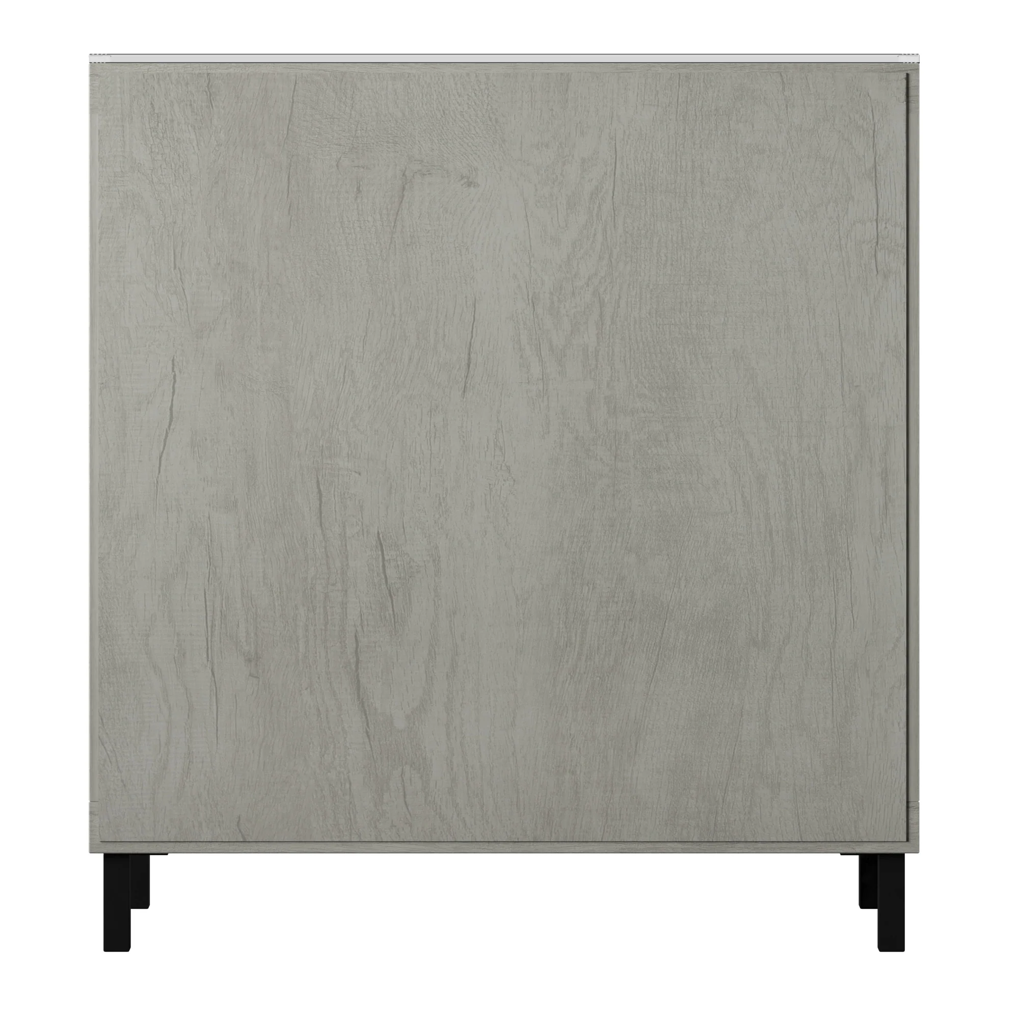 Antique Finish Mirrored Doors Entryway Accent Cabinet - Image 5