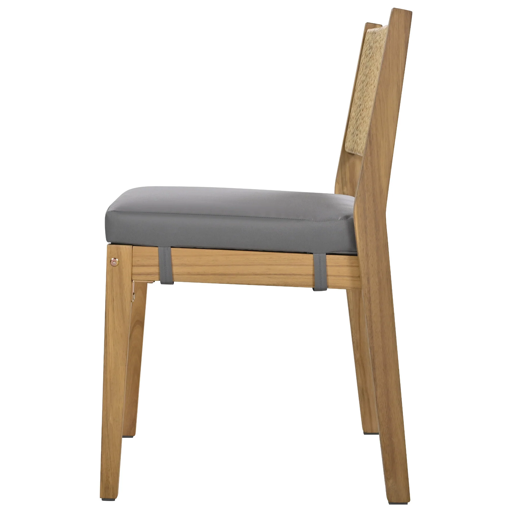 Walker Edison | Outdoor Acacia Wood Dining Table and Chair Set - Image 13