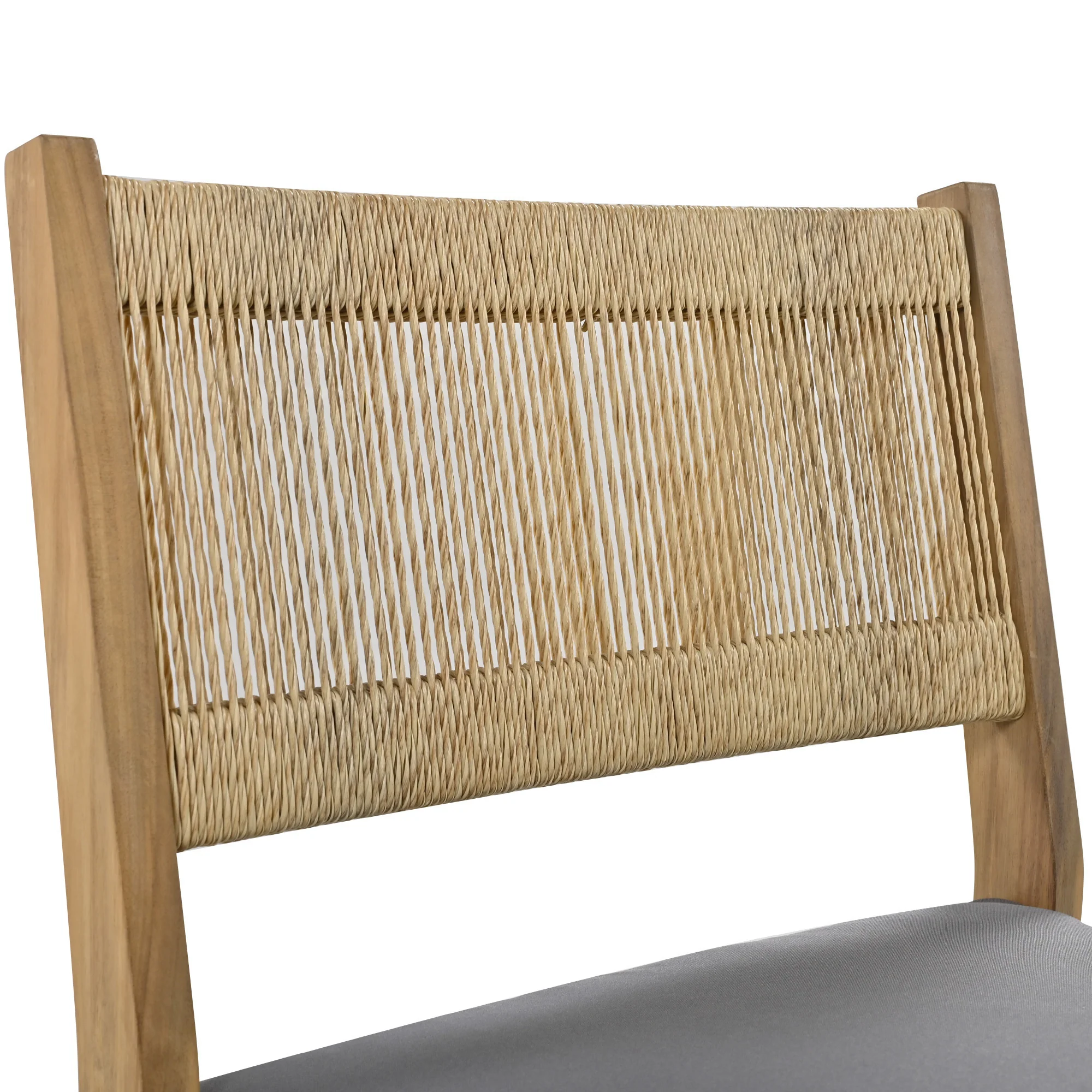 Walker Edison | Outdoor Acacia Wood Dining Table and Chair Set - Image 16