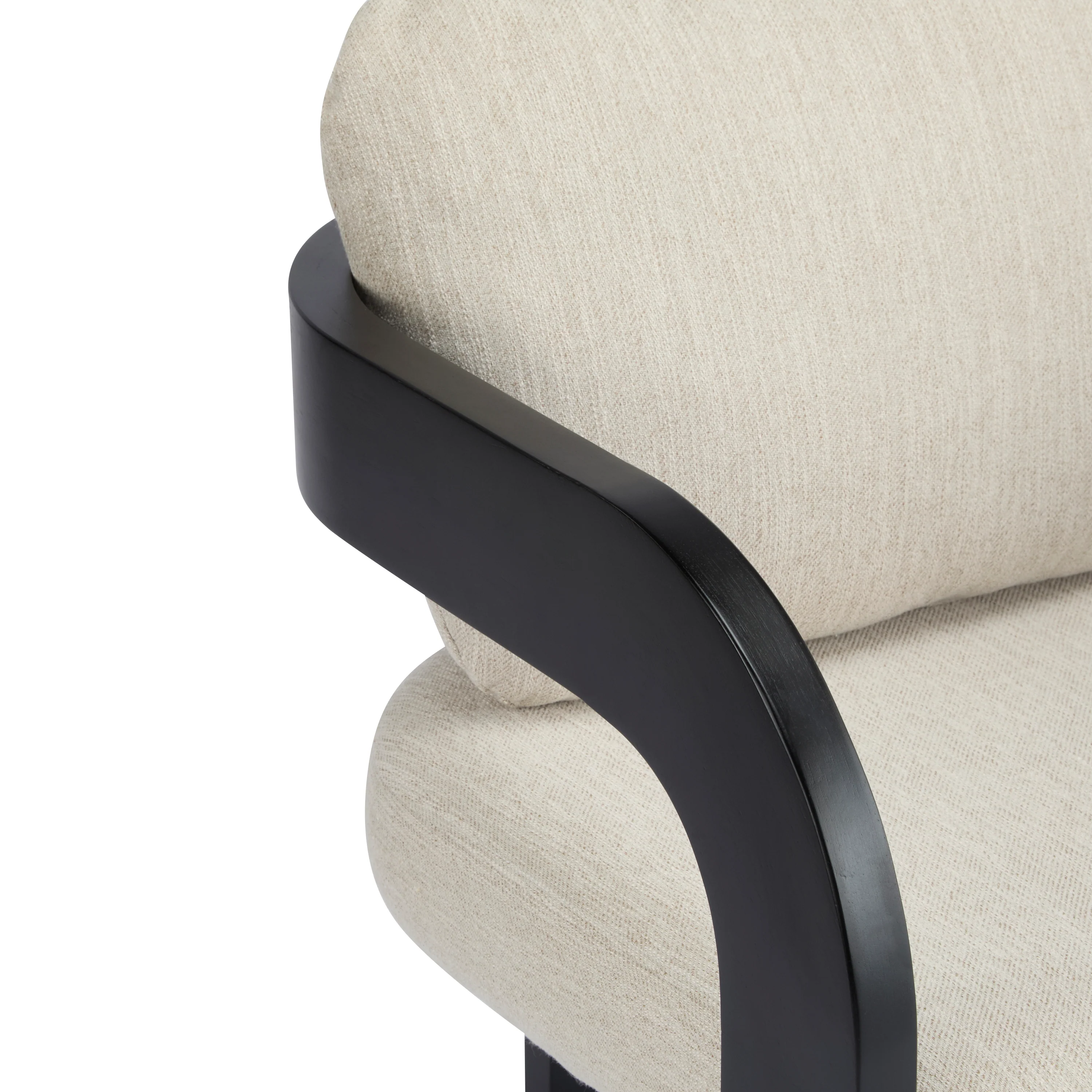 Black 2 Pack Dining Chairs with Pillow Back and Solid Wood Frame - Image 14