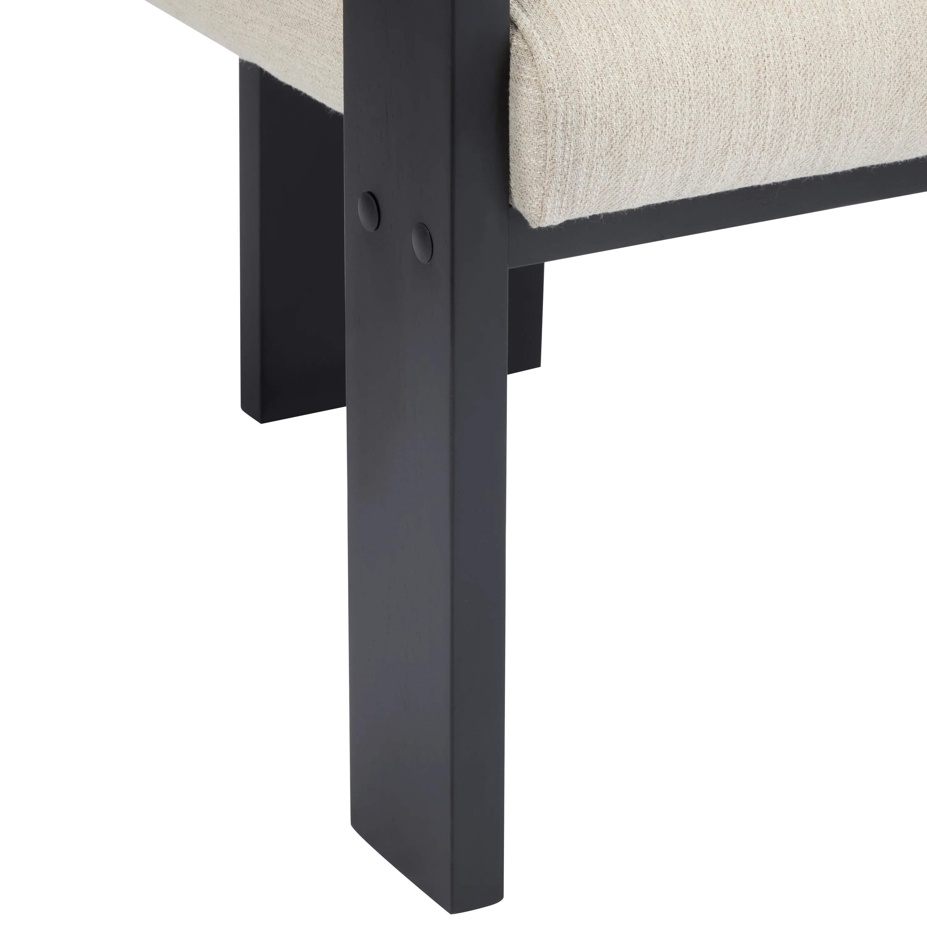 Black 2 Pack Dining Chairs with Pillow Back and Solid Wood Frame - Image 16