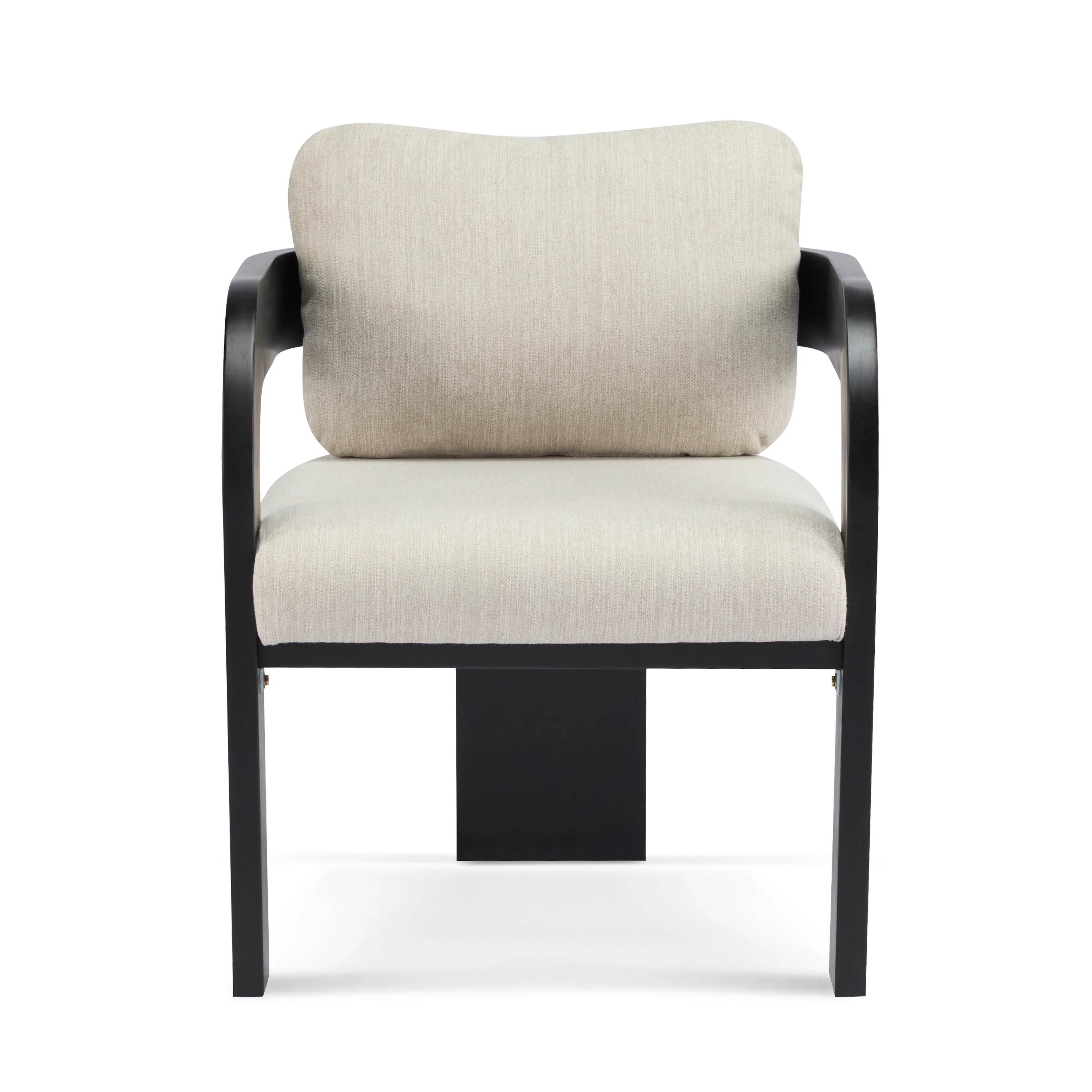 Black 2 Pack Dining Chairs with Pillow Back and Solid Wood Frame - Image 5