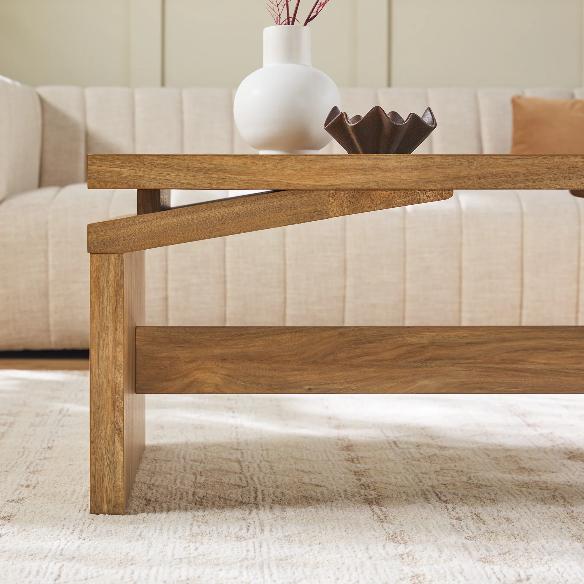 Booker Modern Easy Assembly Split-Top 47" Coffee Table - Image 9