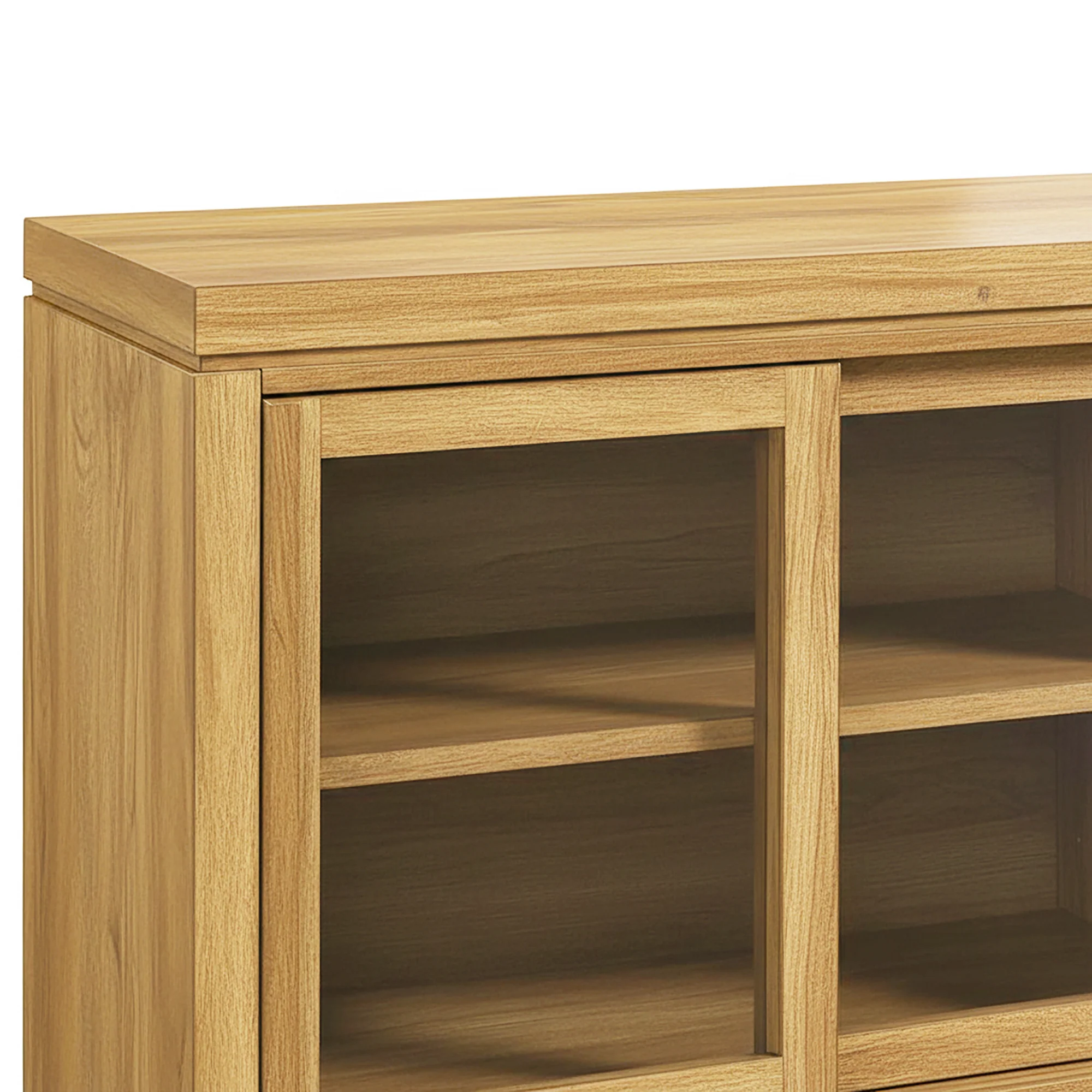 Booker Modern Glass Door TV Stand Sideboard - Image 11