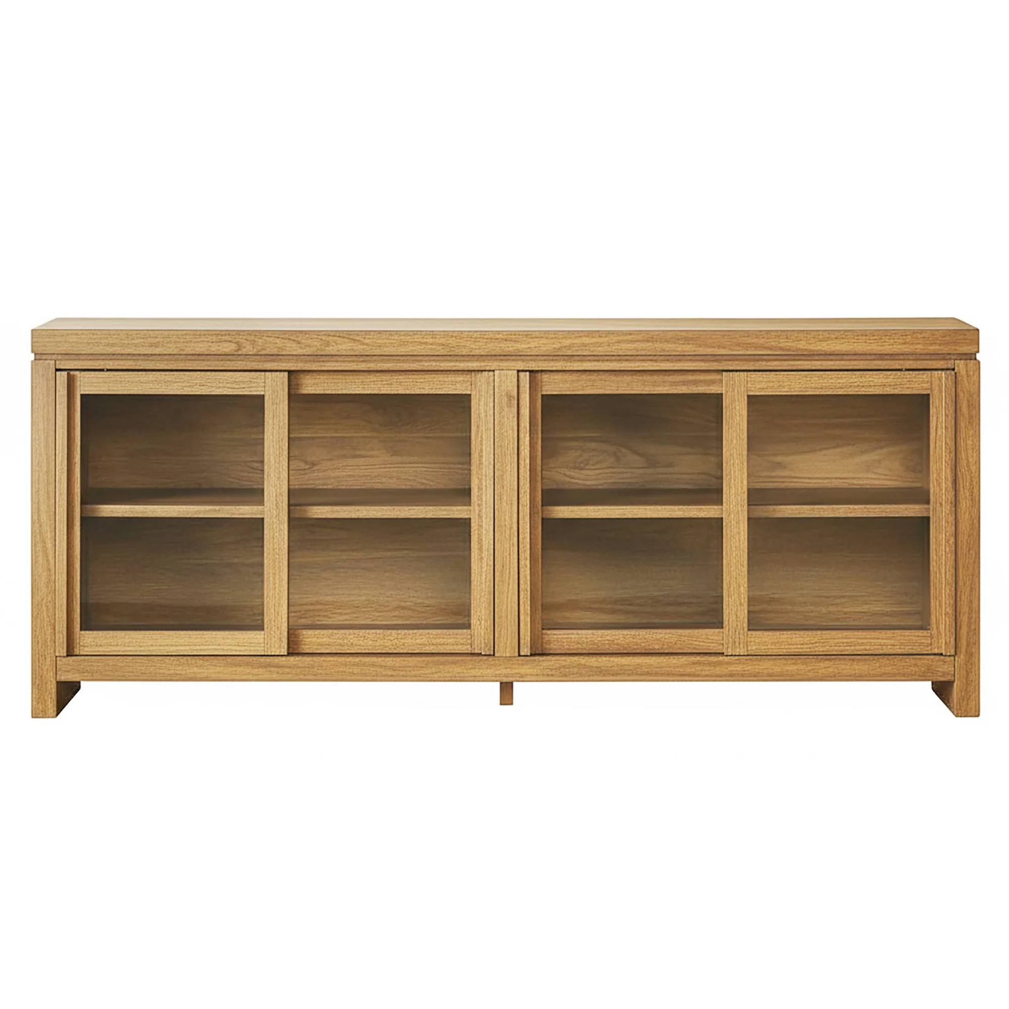 Booker Modern Glass Door TV Stand Sideboard - Image 13