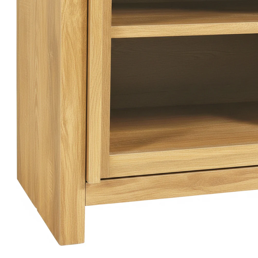 Booker Modern Glass Door TV Stand Sideboard - Image 9