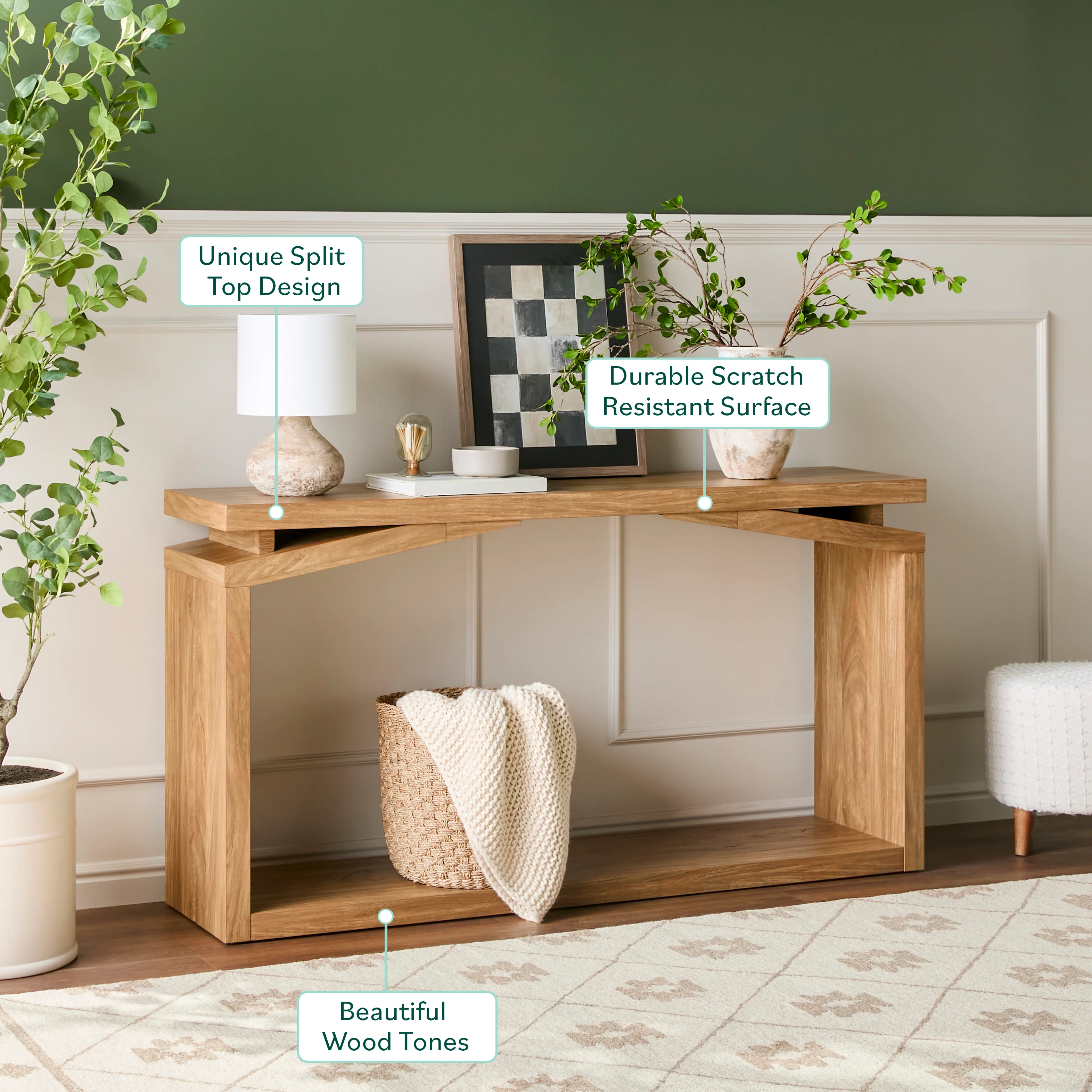 Booker Modern 60" Entry Console Table - Image 10