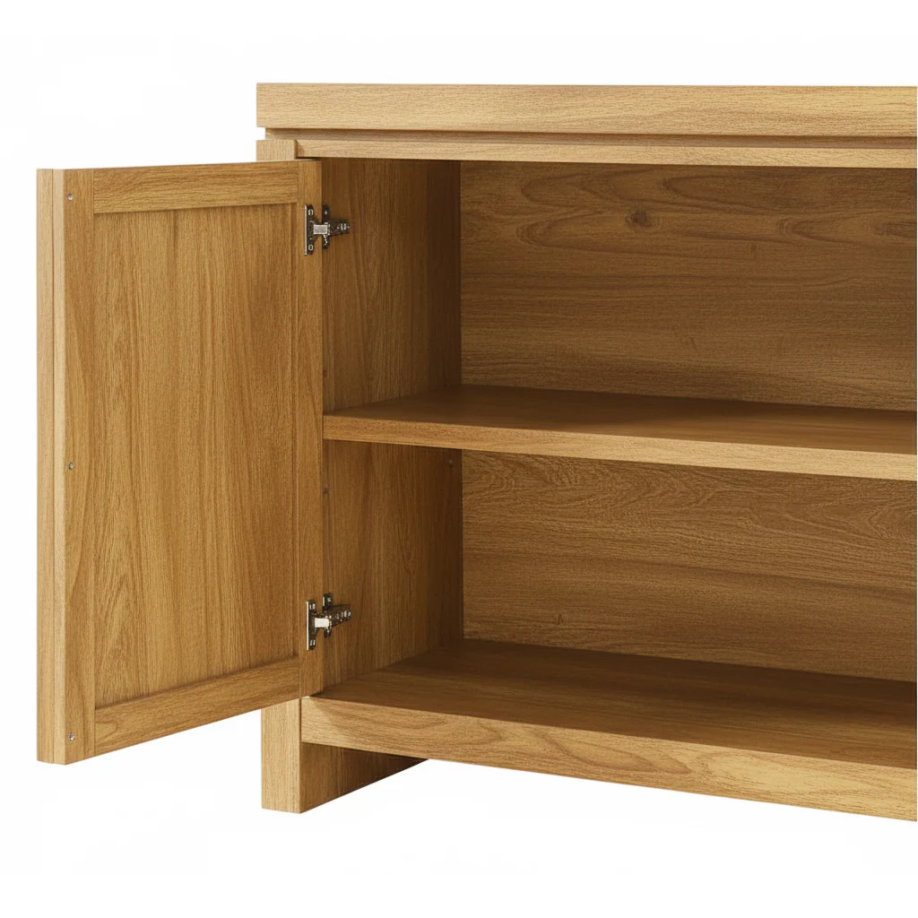 Booker Modern Windowpane TV Stand Sideboard with Storage - Image 11